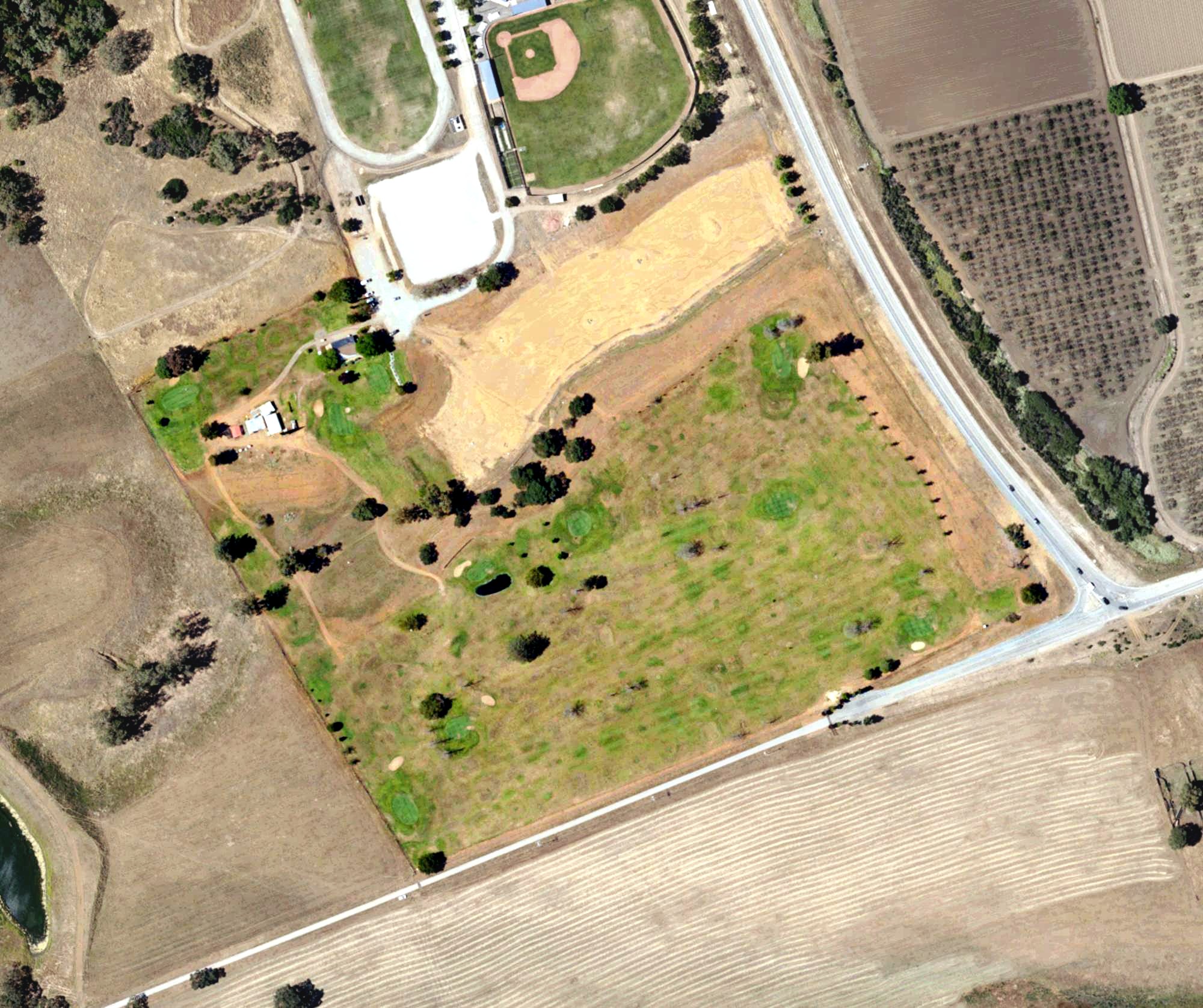Aerial view of Gavilan Golf Course, CA