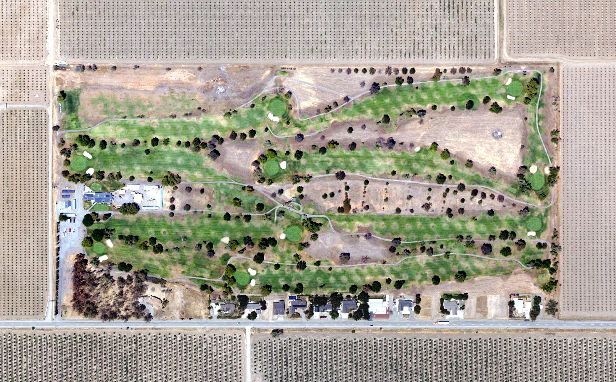 Aerial view of Glenn Golf and Country Club, CA