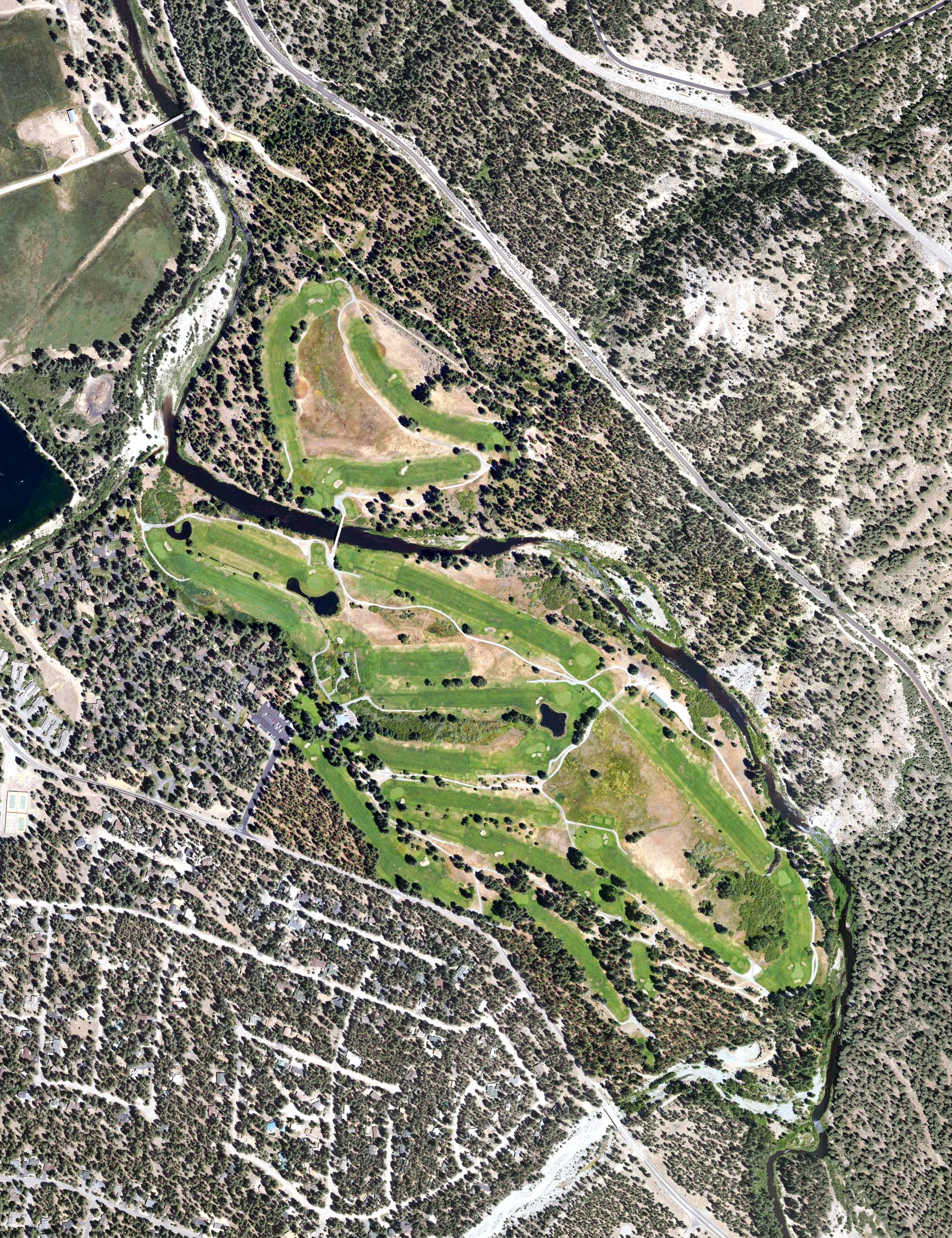 Aerial view of Graeagle Meadows Golf Course, CA