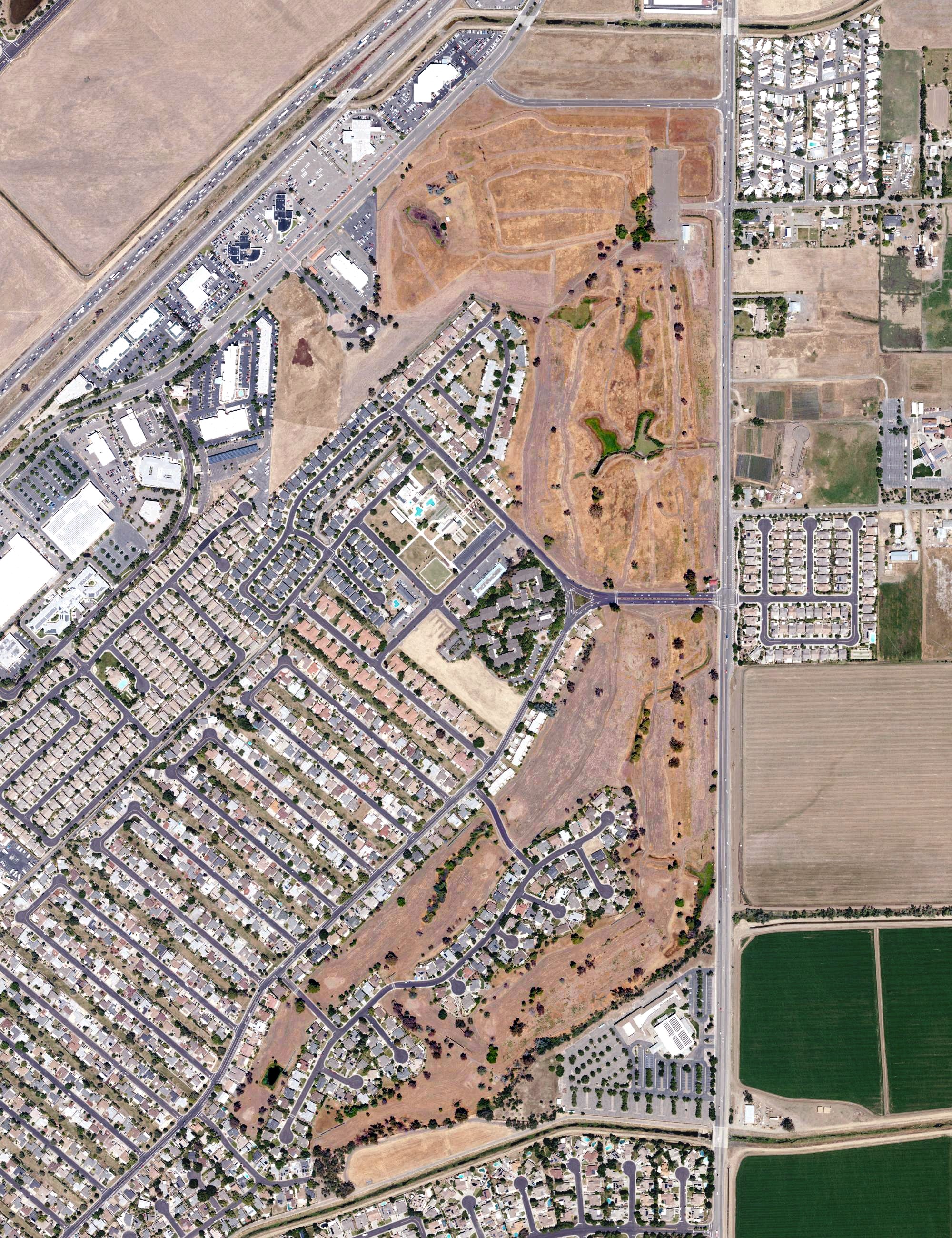 Aerial view of Green Tree Golf Club, CA