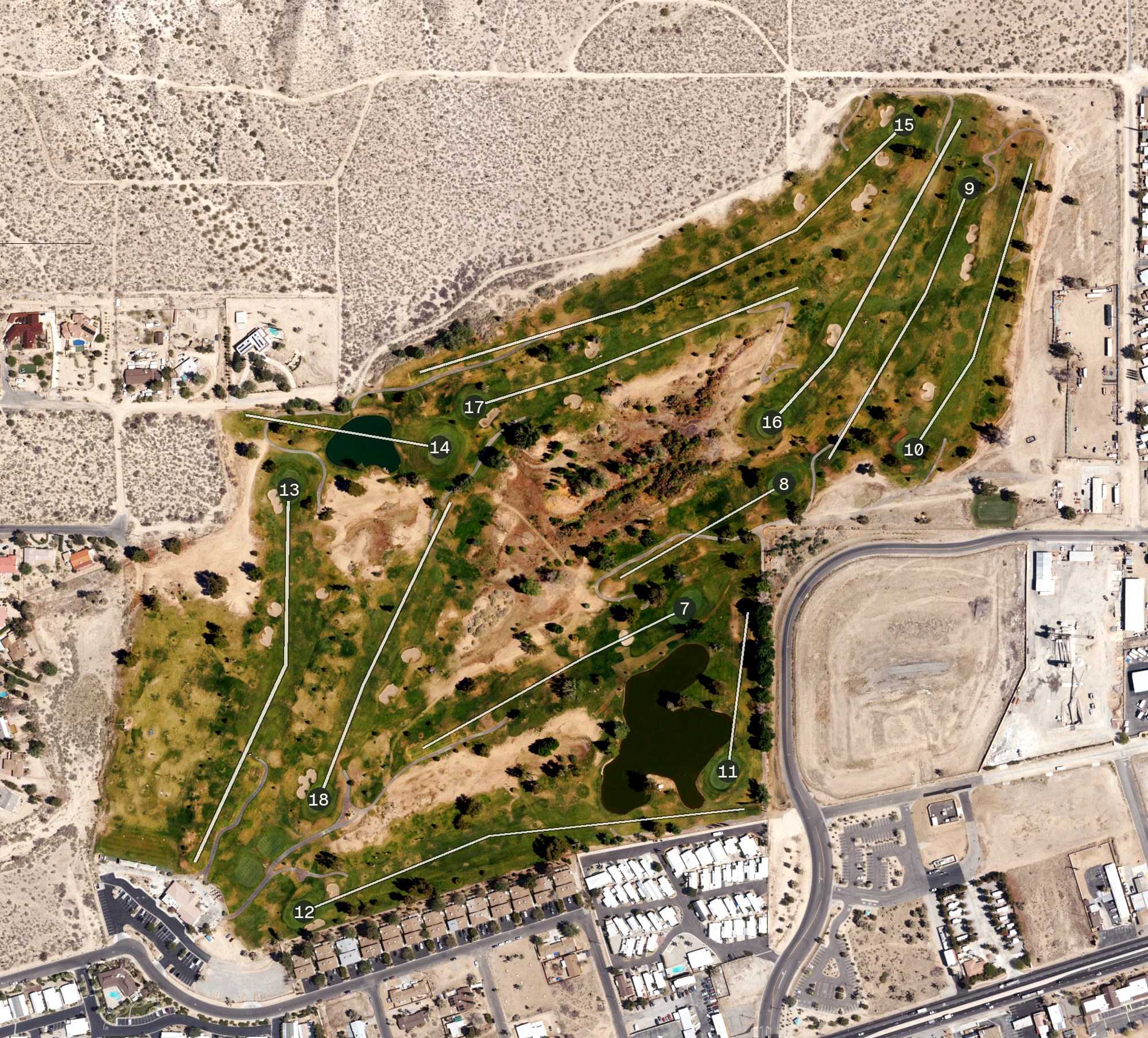 Aerial view of Hawk’s Landing Golf Club, CA