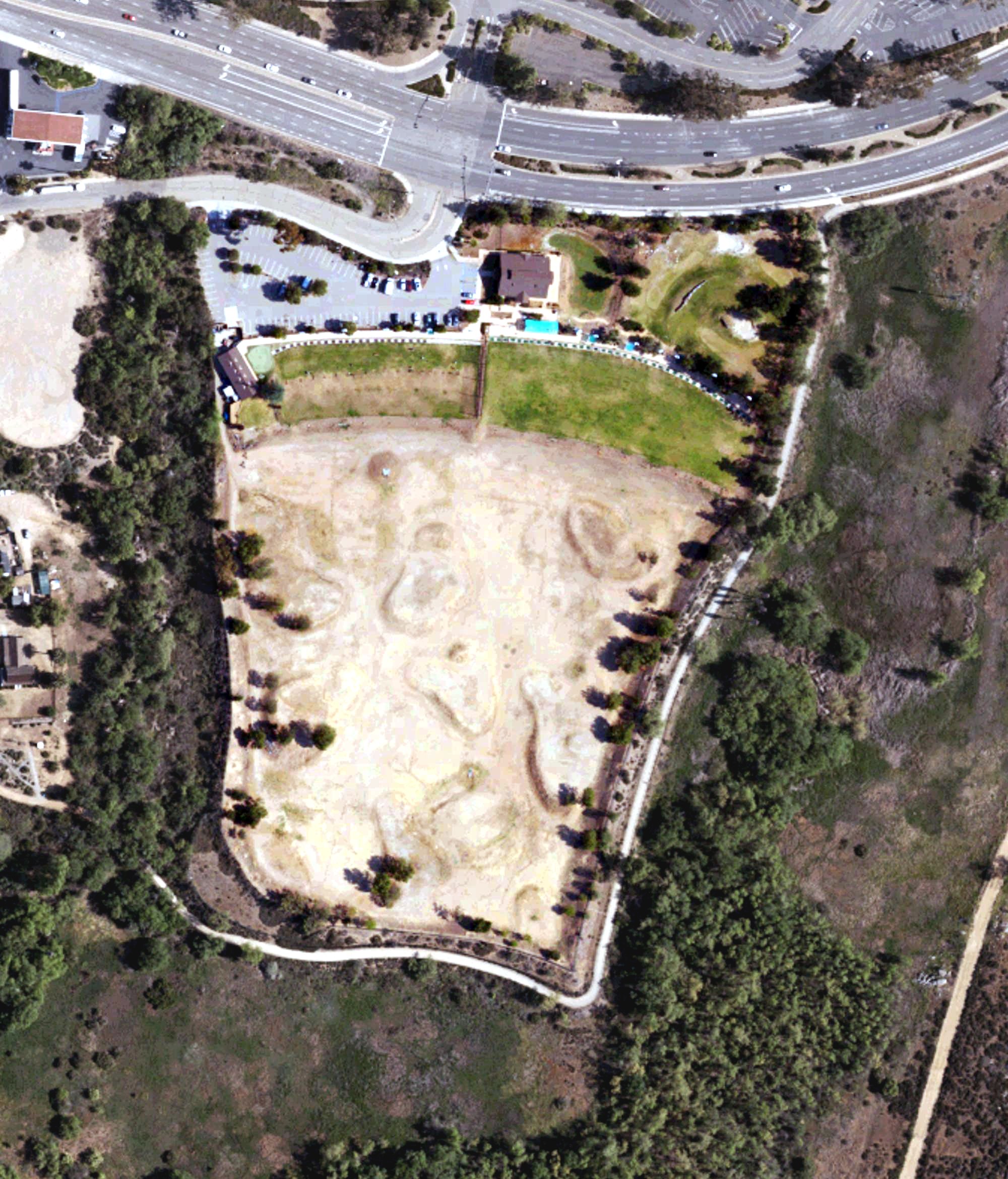 Aerial view of Hodges Golf Learning Center, CA