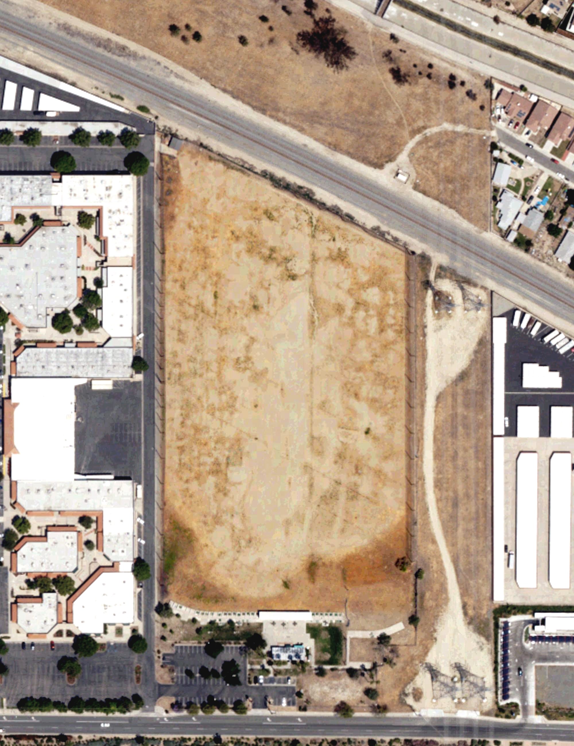 Aerial view of Inland Golf Range, CA