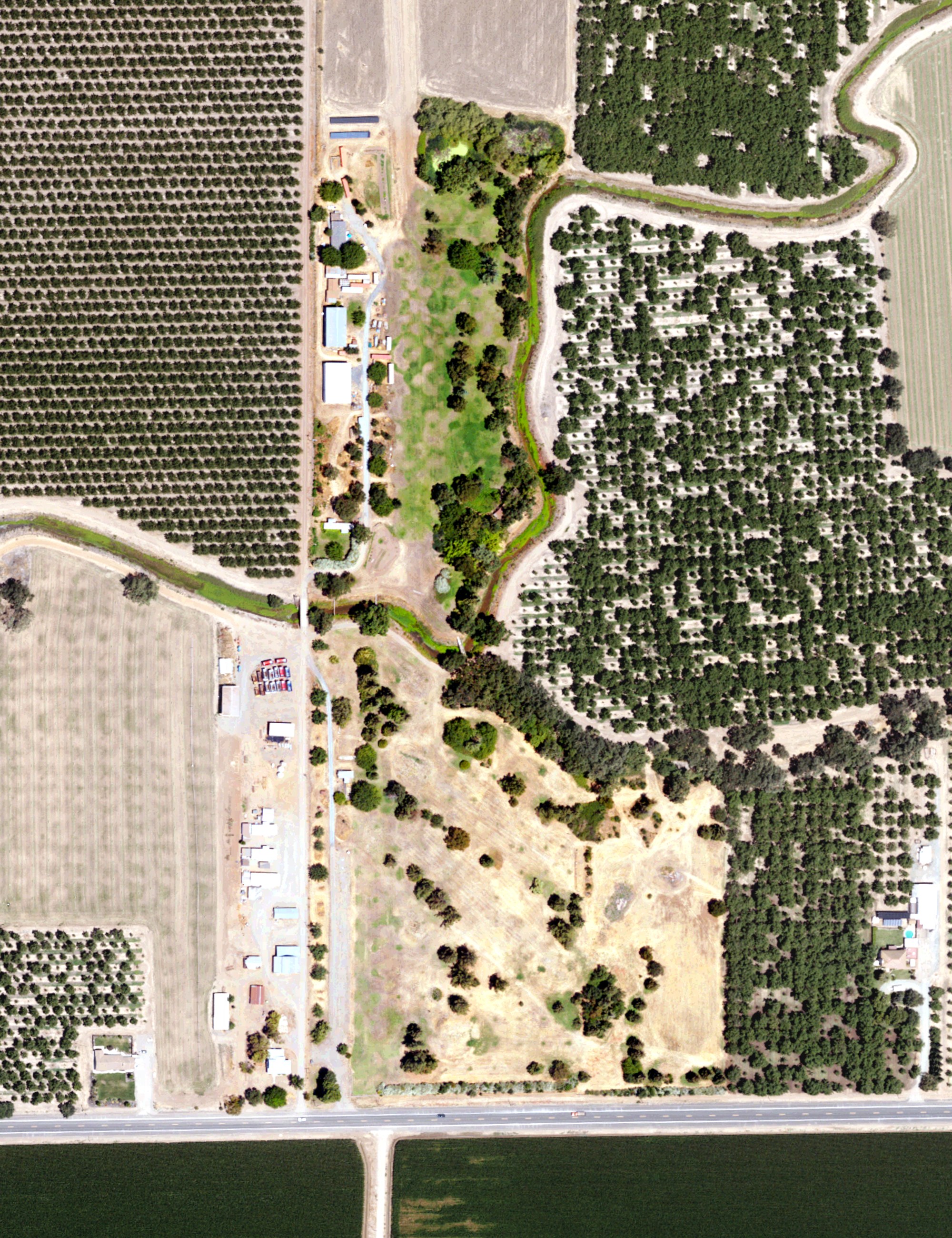 Aerial view of J B Golf Course, CA