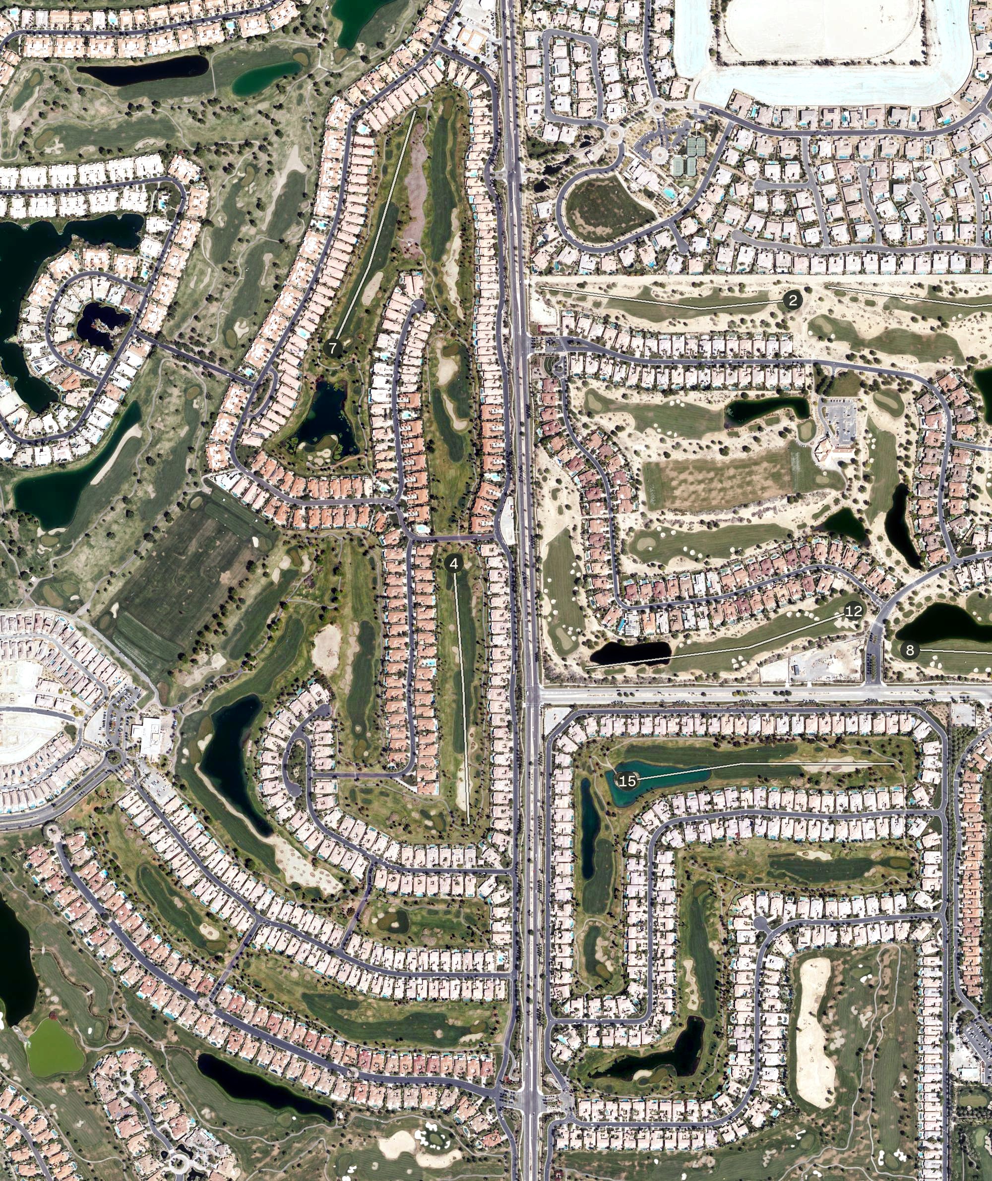 Aerial view of Jack Nicklaus Resort Golf Course, CA