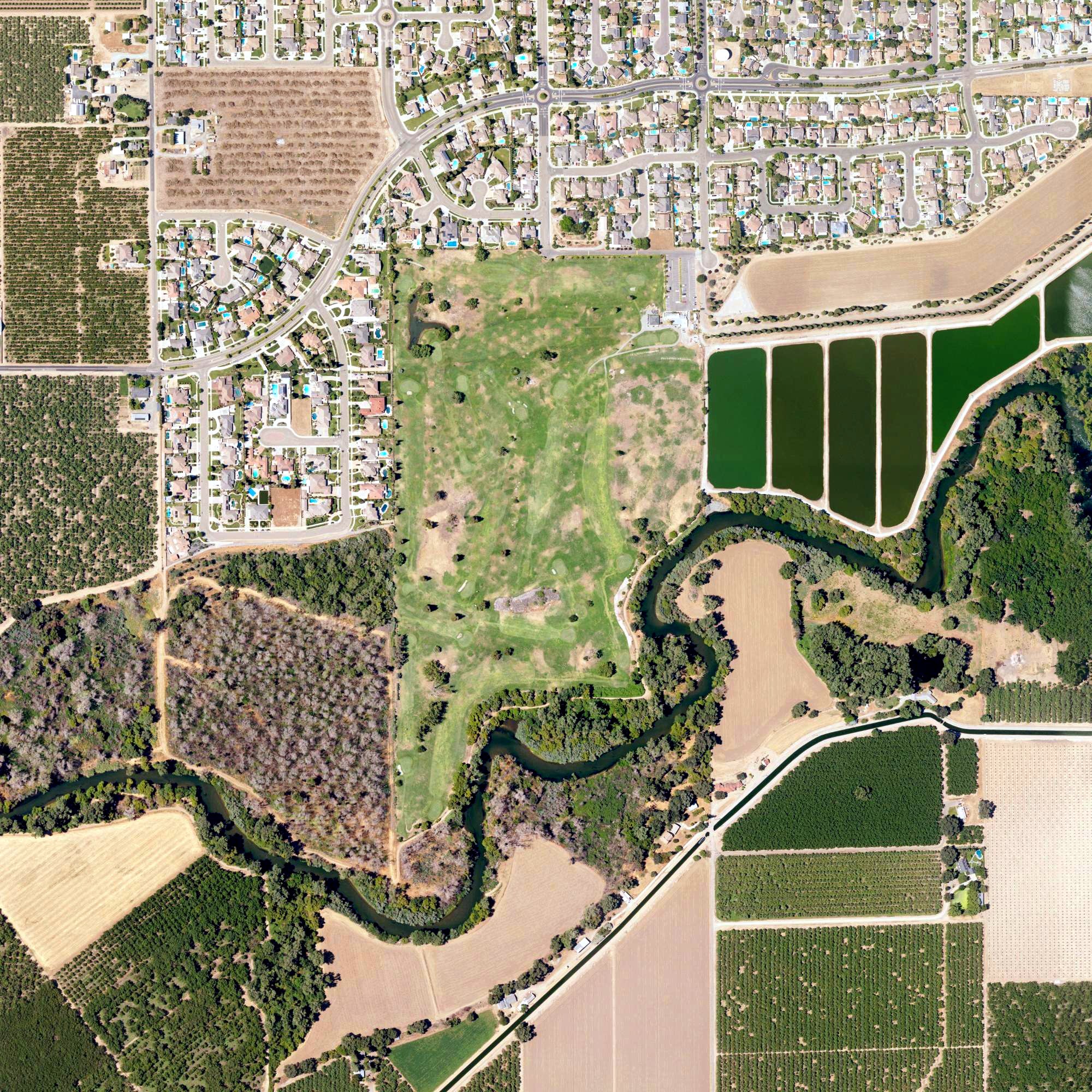 Aerial view of Jack Tone Golf, CA