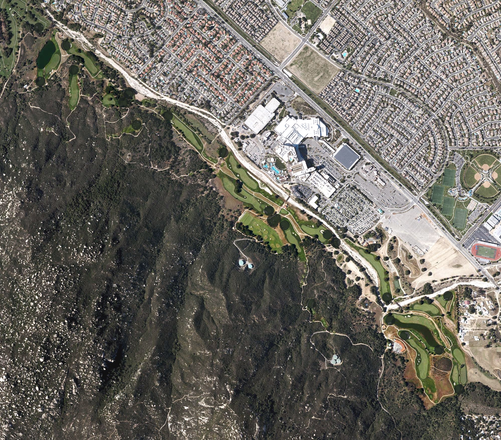 Aerial view of Journey at Pechanga, CA