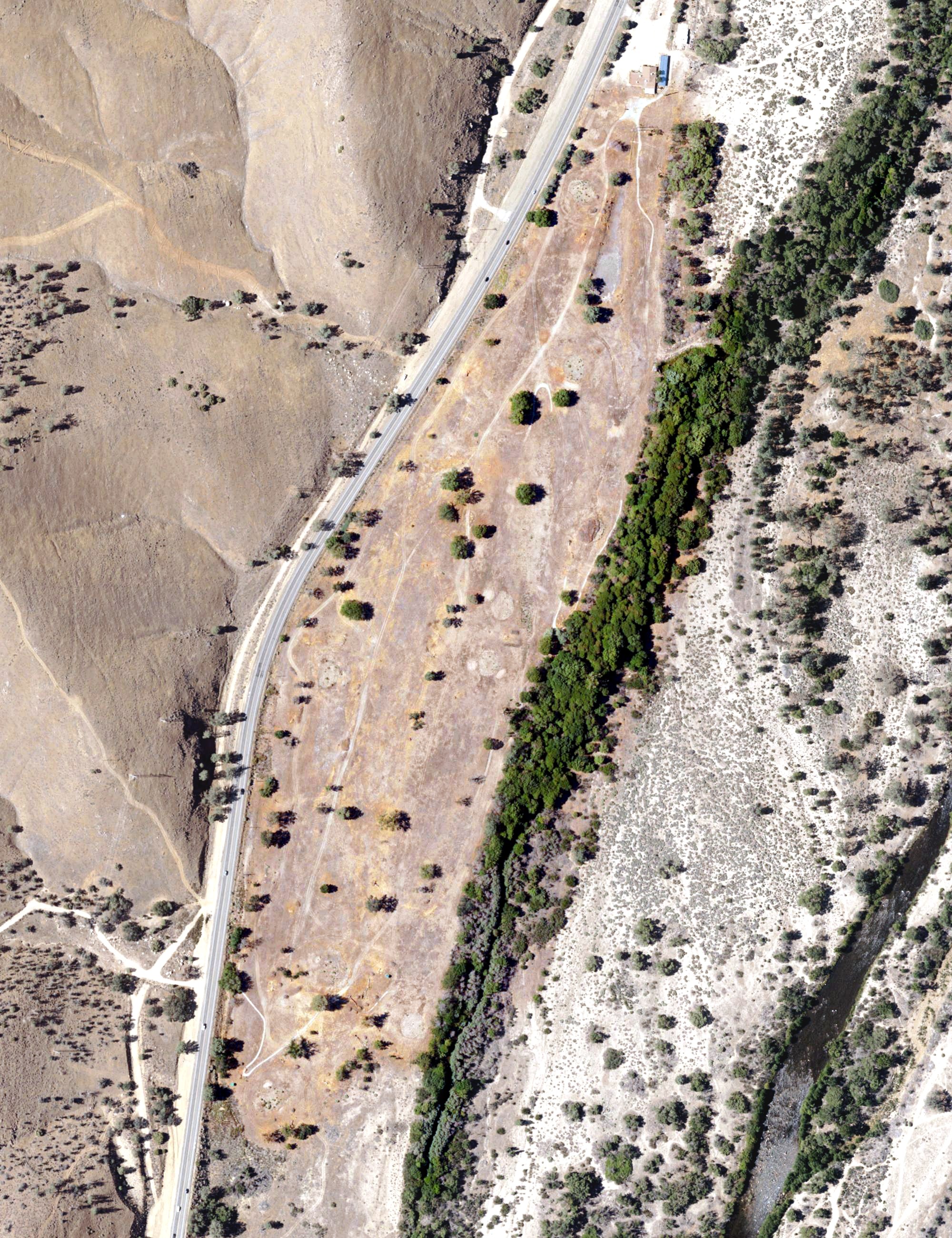 Aerial view of Kern Valley Golf Course, CA
