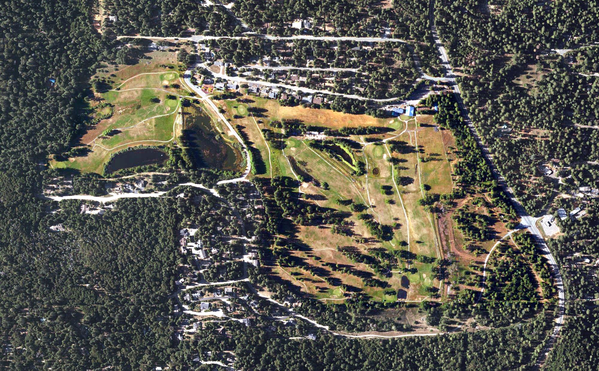 Aerial view of Mace Meadows Golf Course, CA