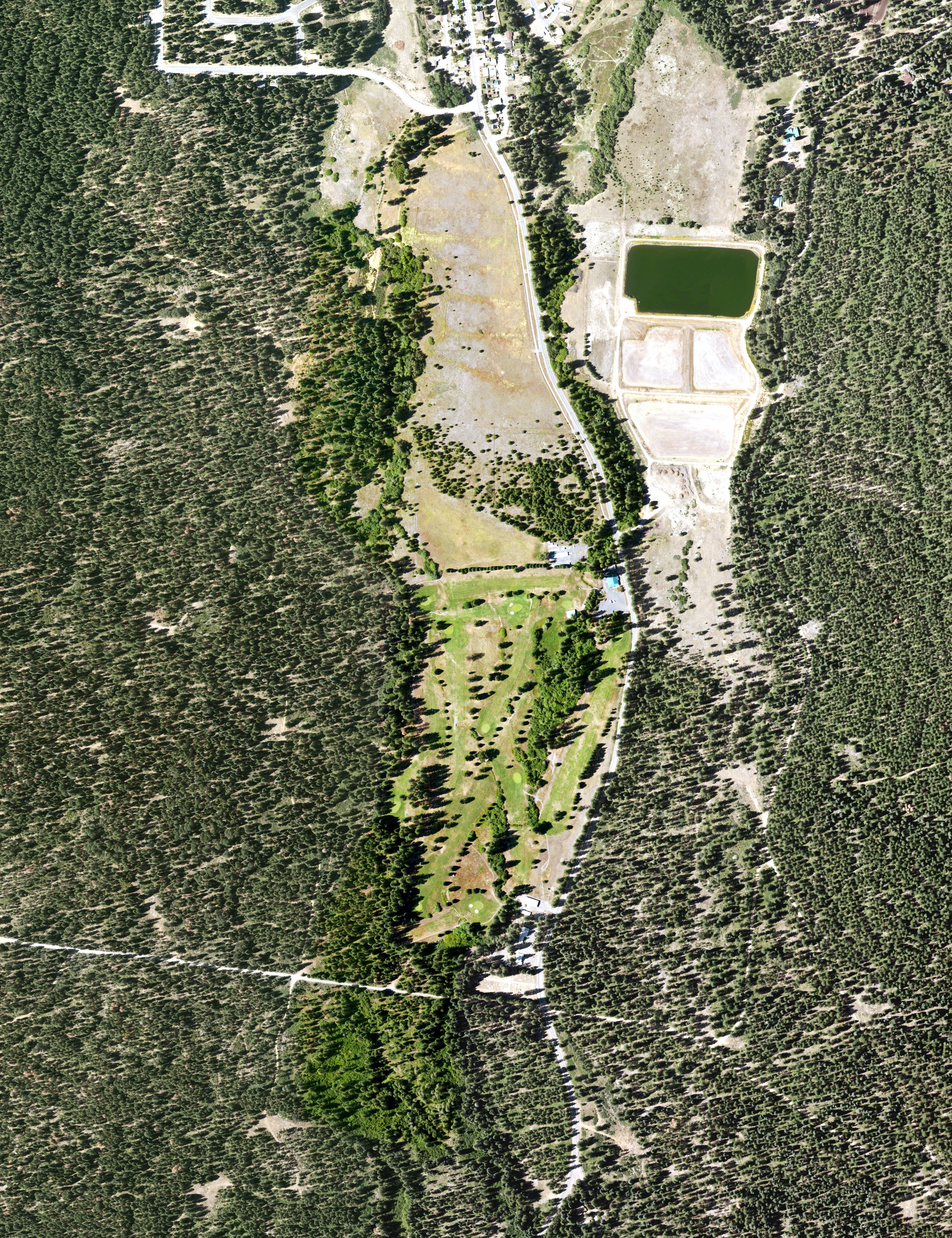 Aerial view of McCloud Golf Club, CA