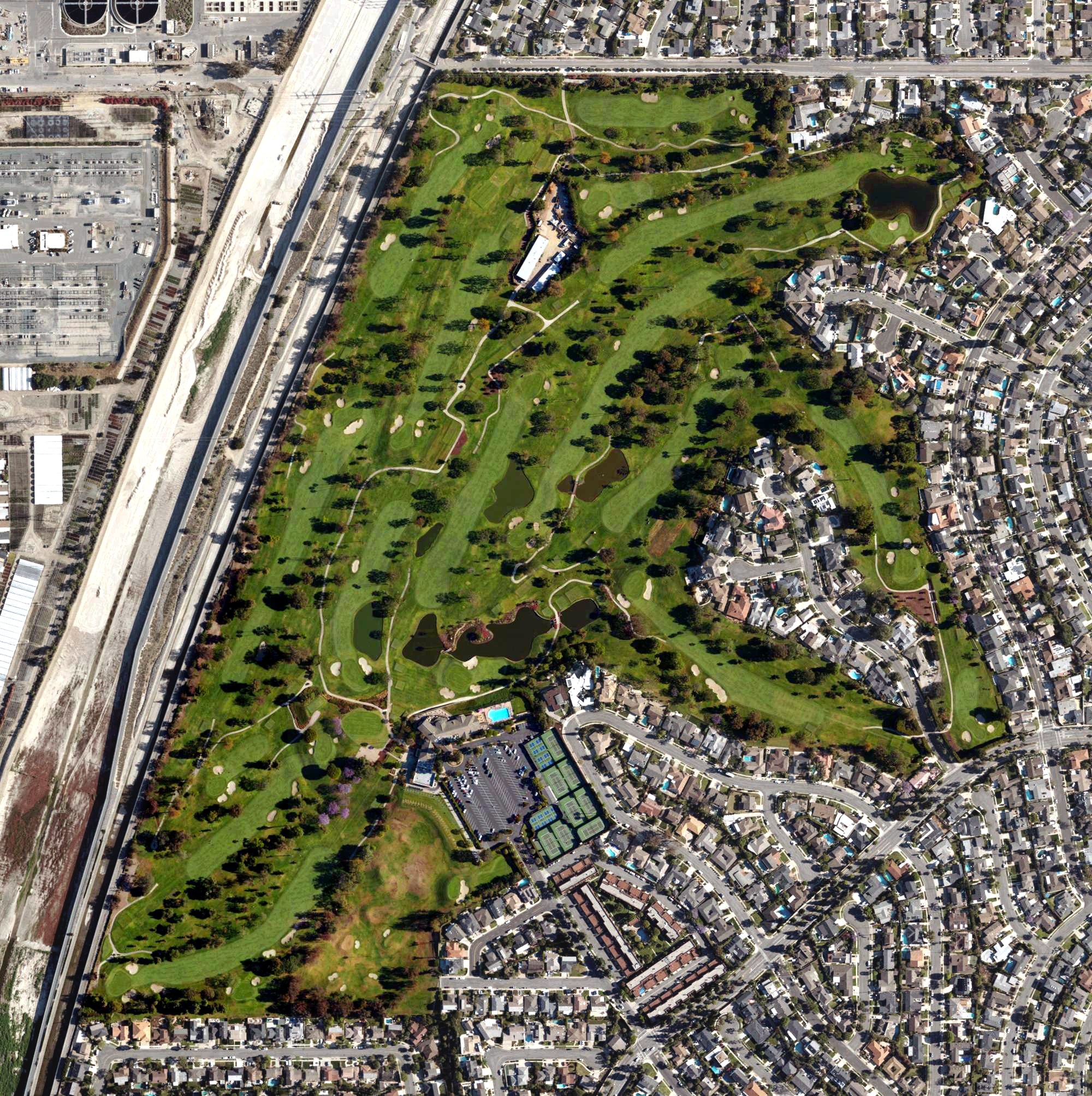 Aerial view of Mesa Verde Country Club, CA