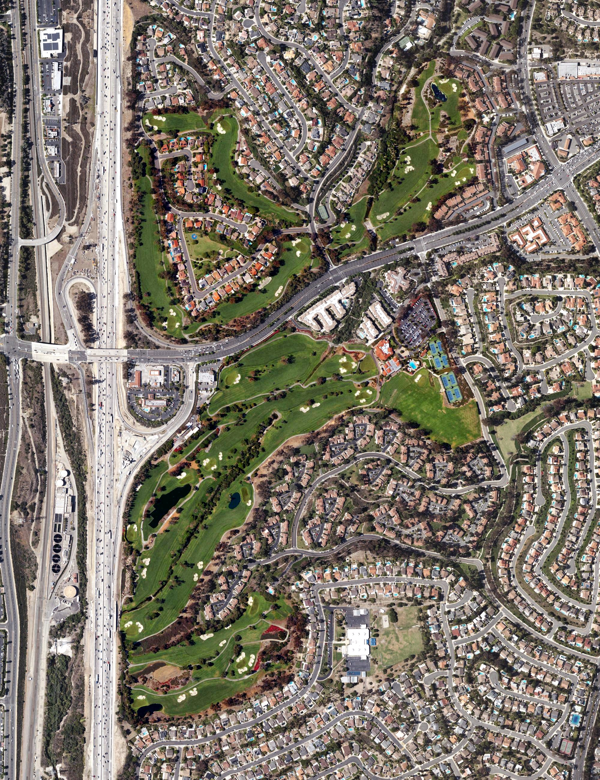 Aerial view of Mission Viejo Golf Club, CA