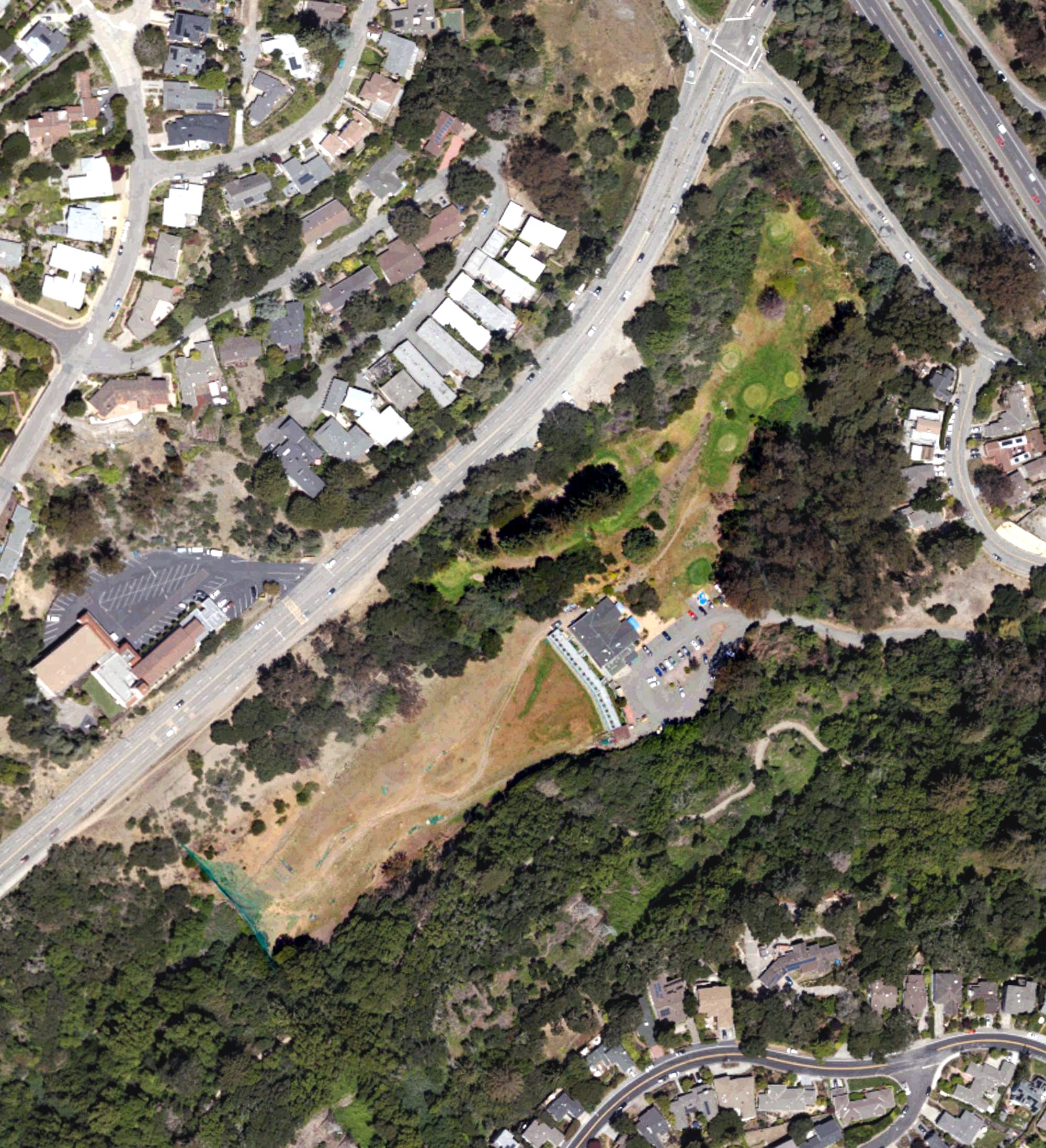 Aerial view of Montclair Golf Course, CA