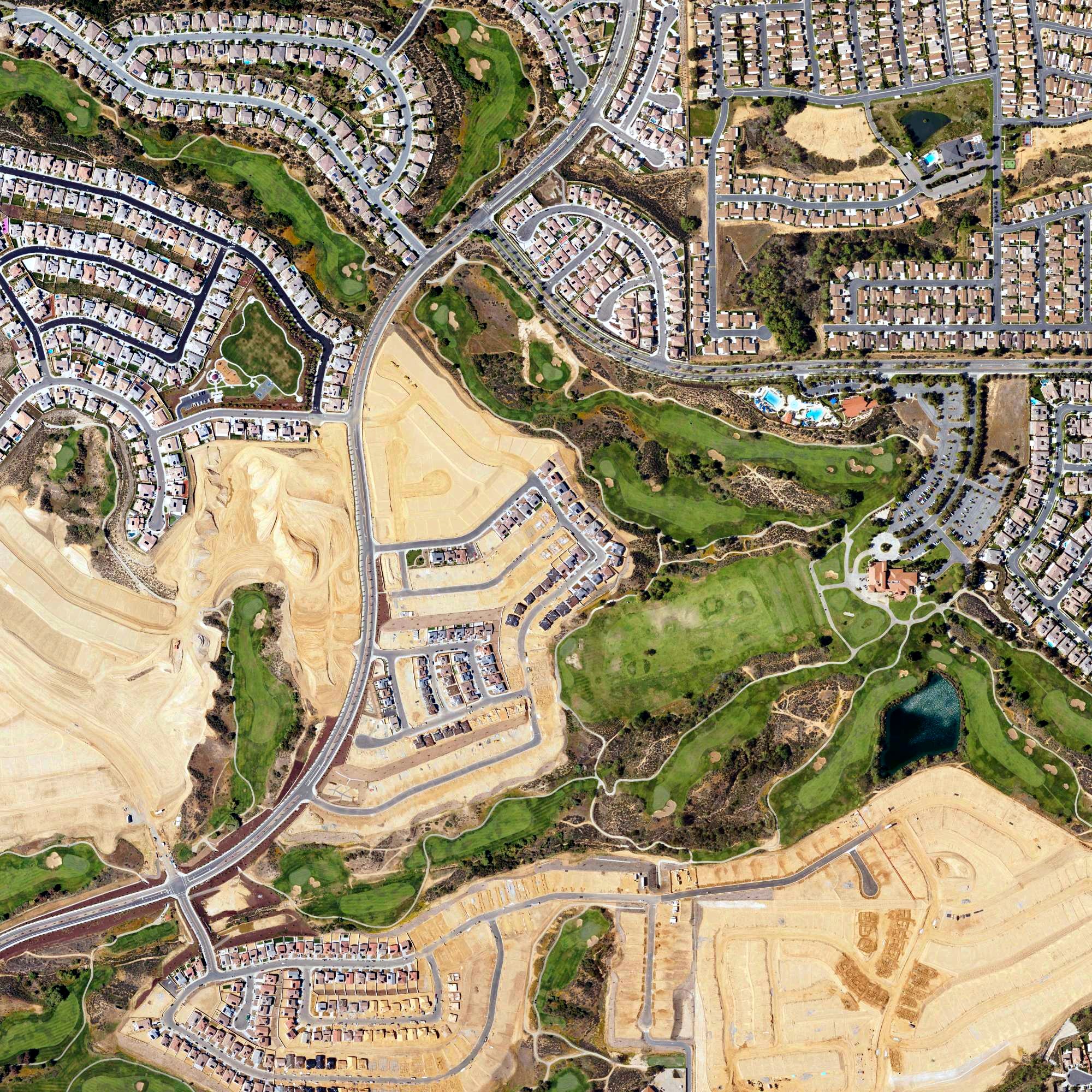 Aerial view of Morongo Golf Club at Tukwet Canyon, CA