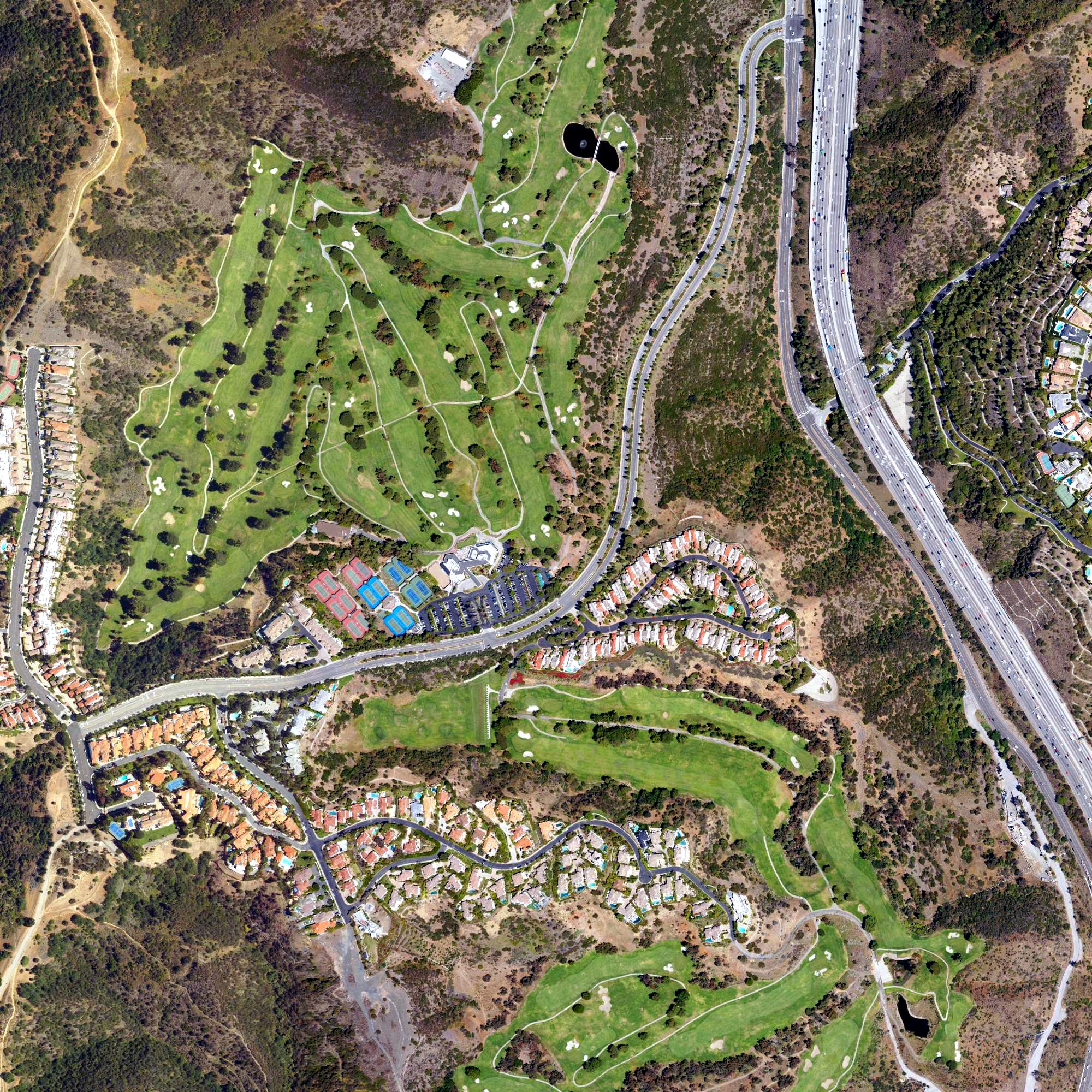 Aerial view of MountainGate Country Club, CA