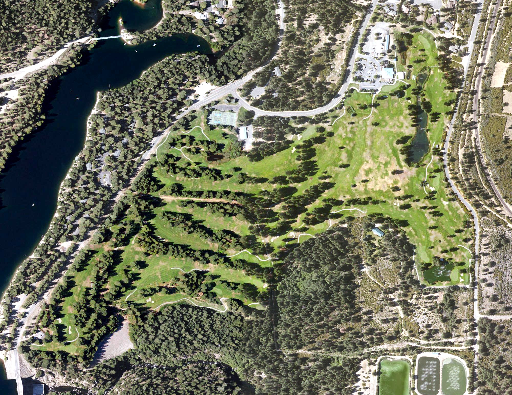 Aerial view of Mt. Shasta Resort, CA