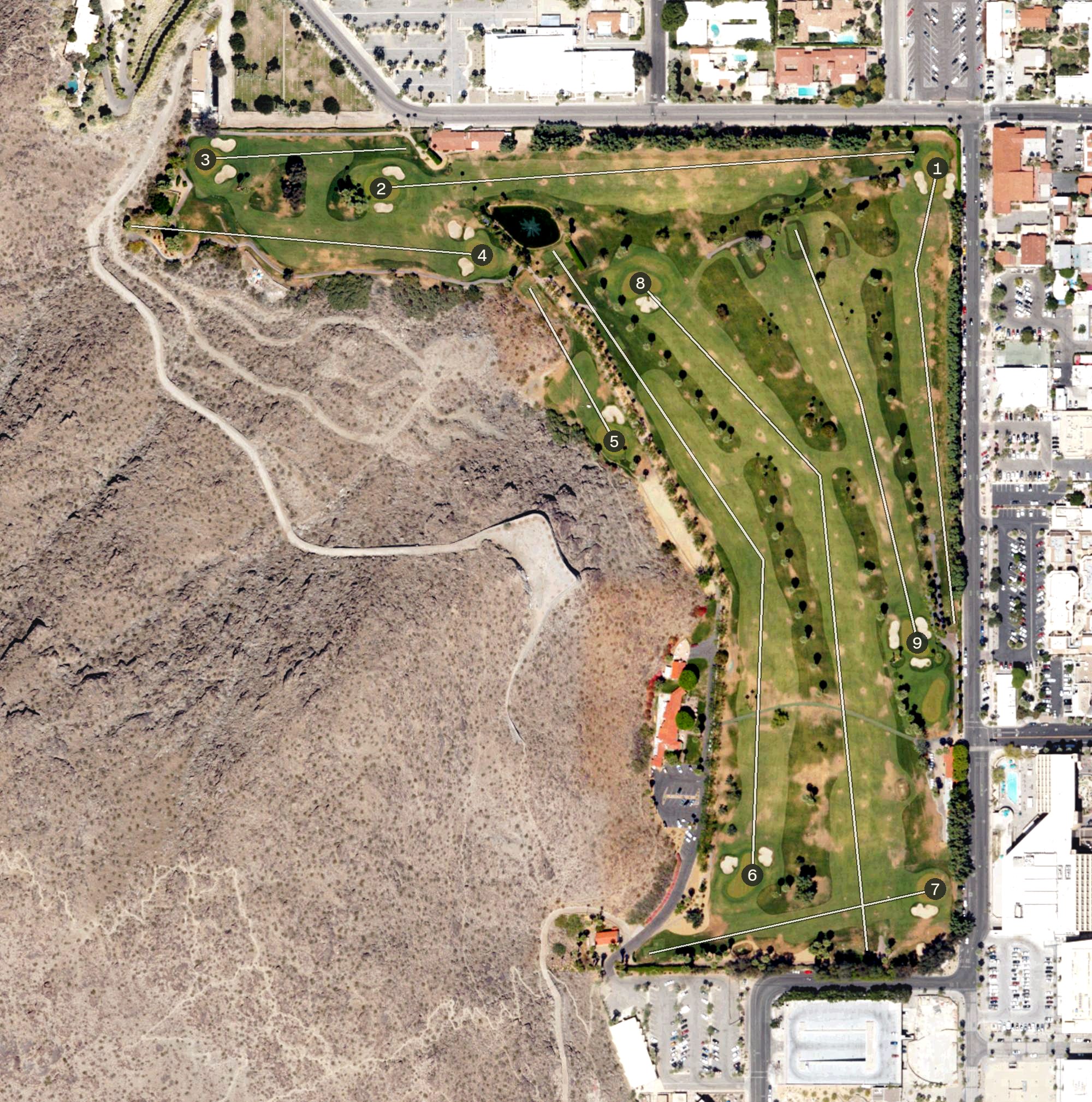 Aerial view of O'Donnell Golf Club, CA