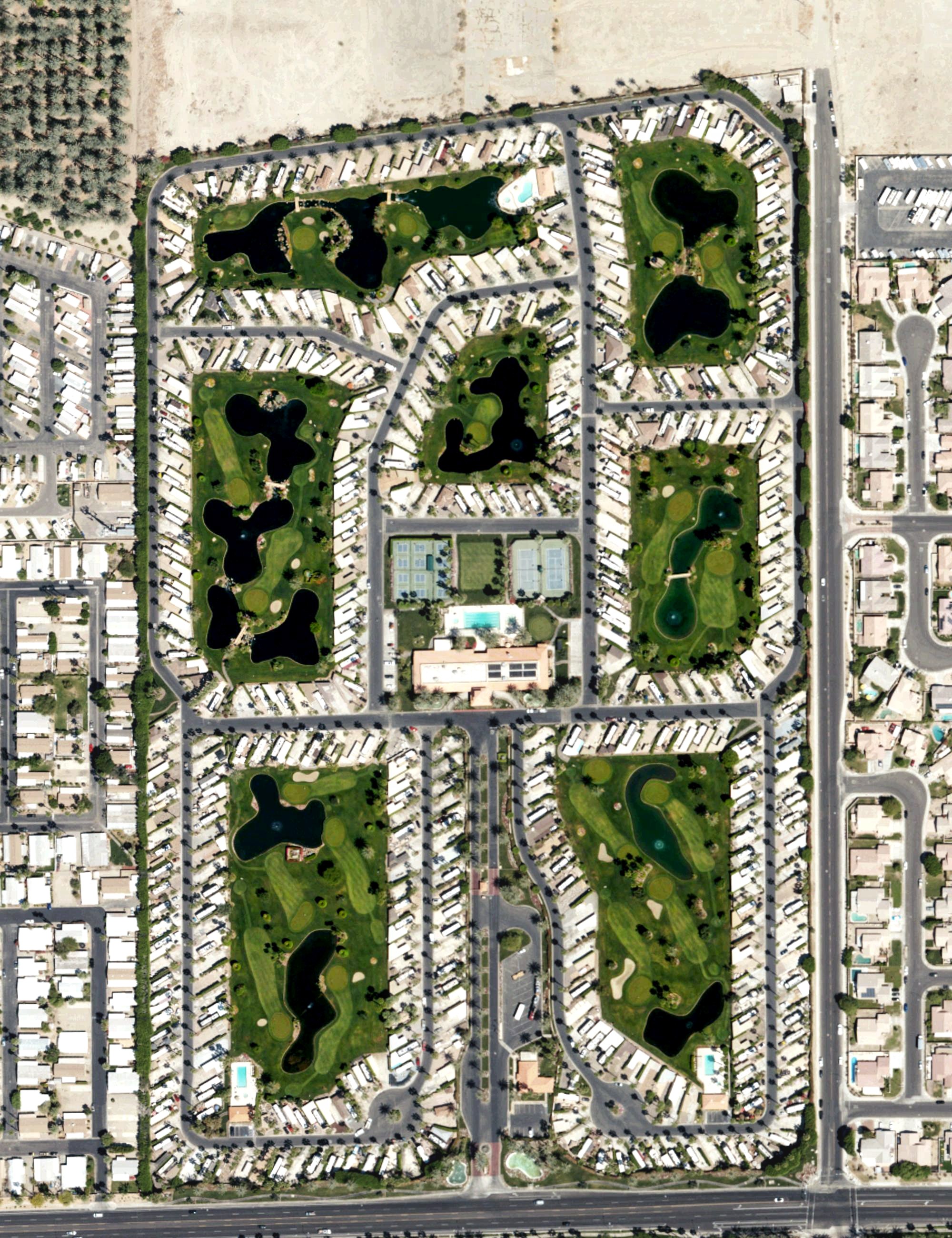 Aerial view of Outdoor Resort Indio, CA