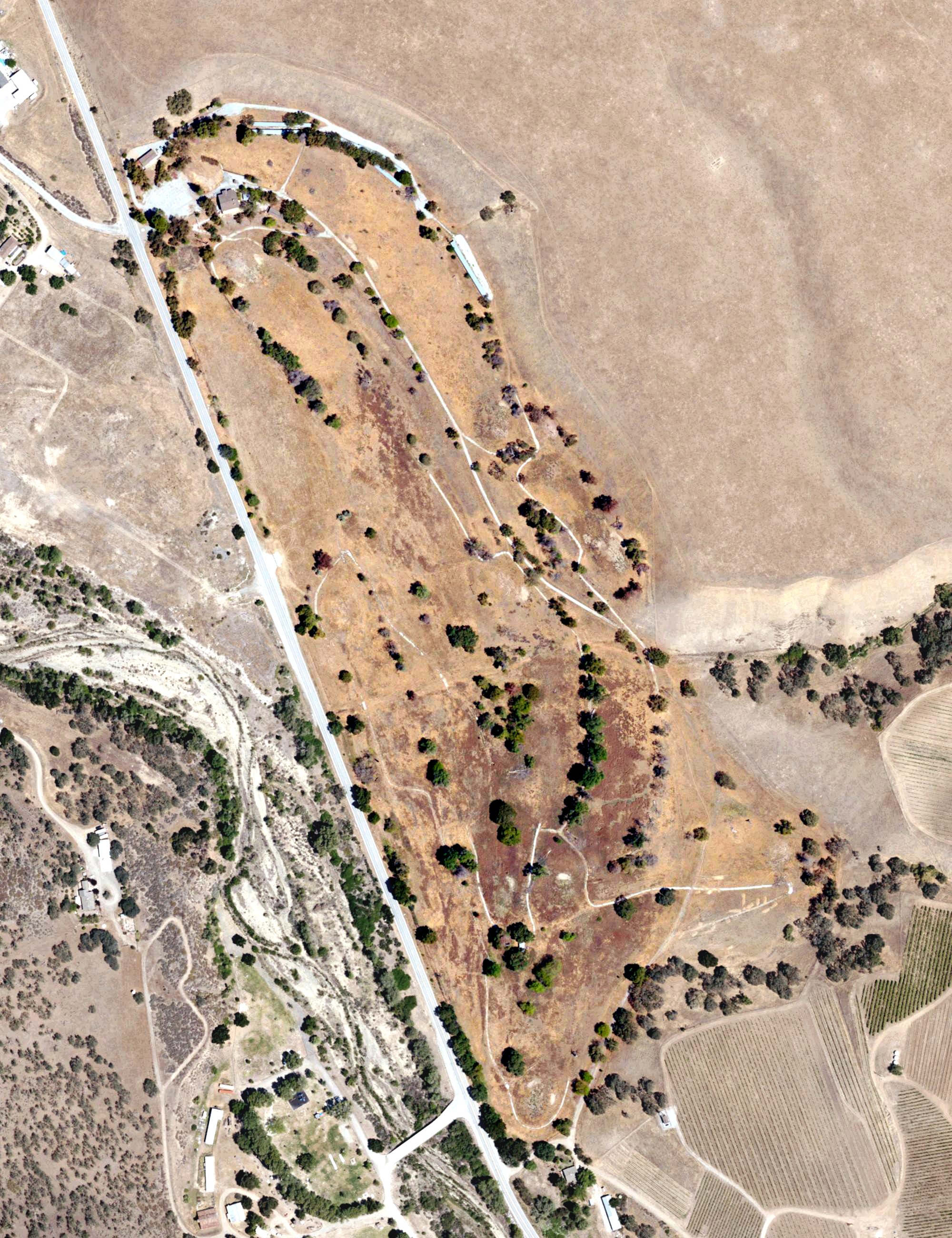 Aerial view of Pinnacle Hills Golf Club, CA