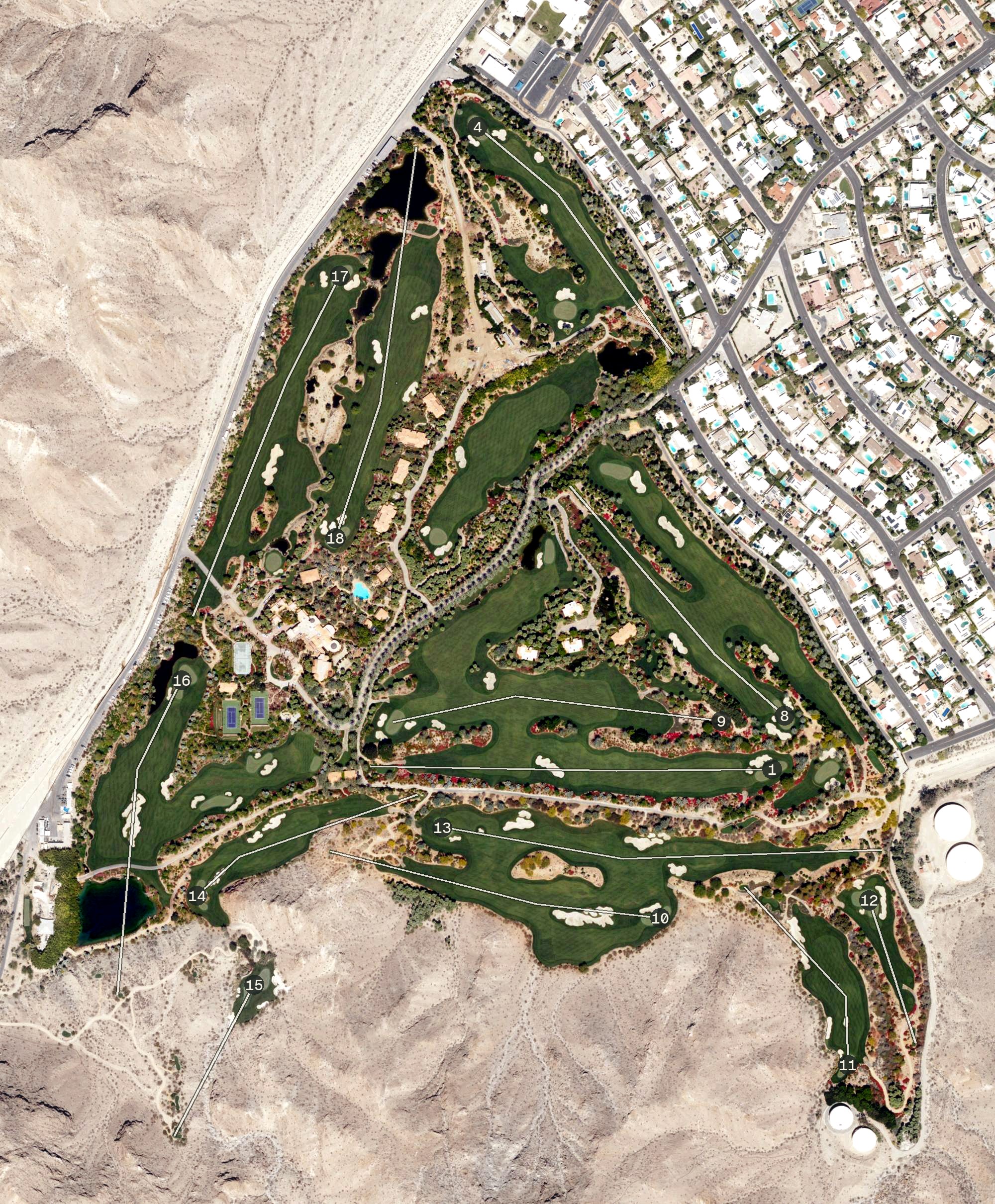 Aerial view of Porcupine Creek, CA