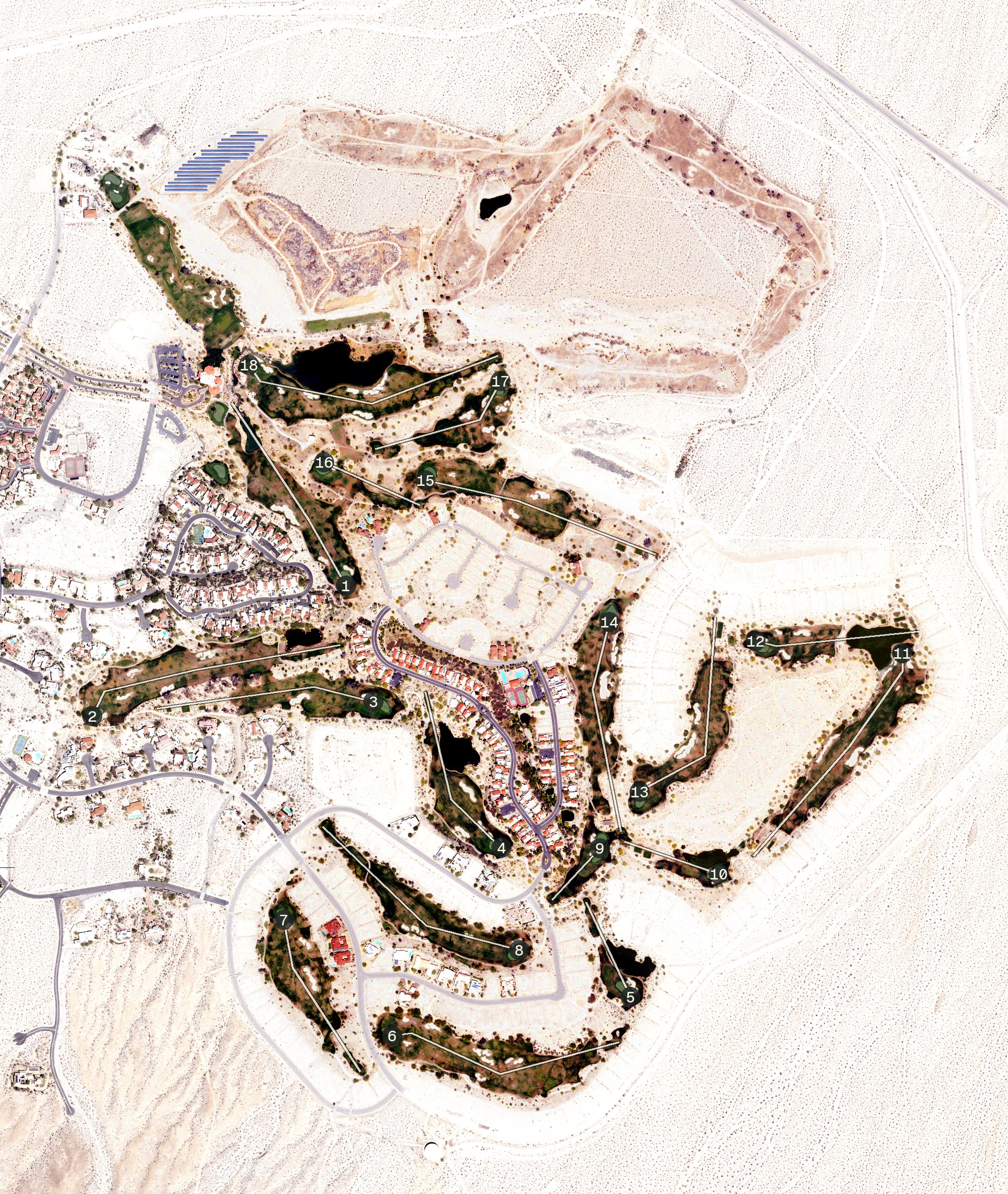 Aerial view of Rams Hill Golf Club, CA