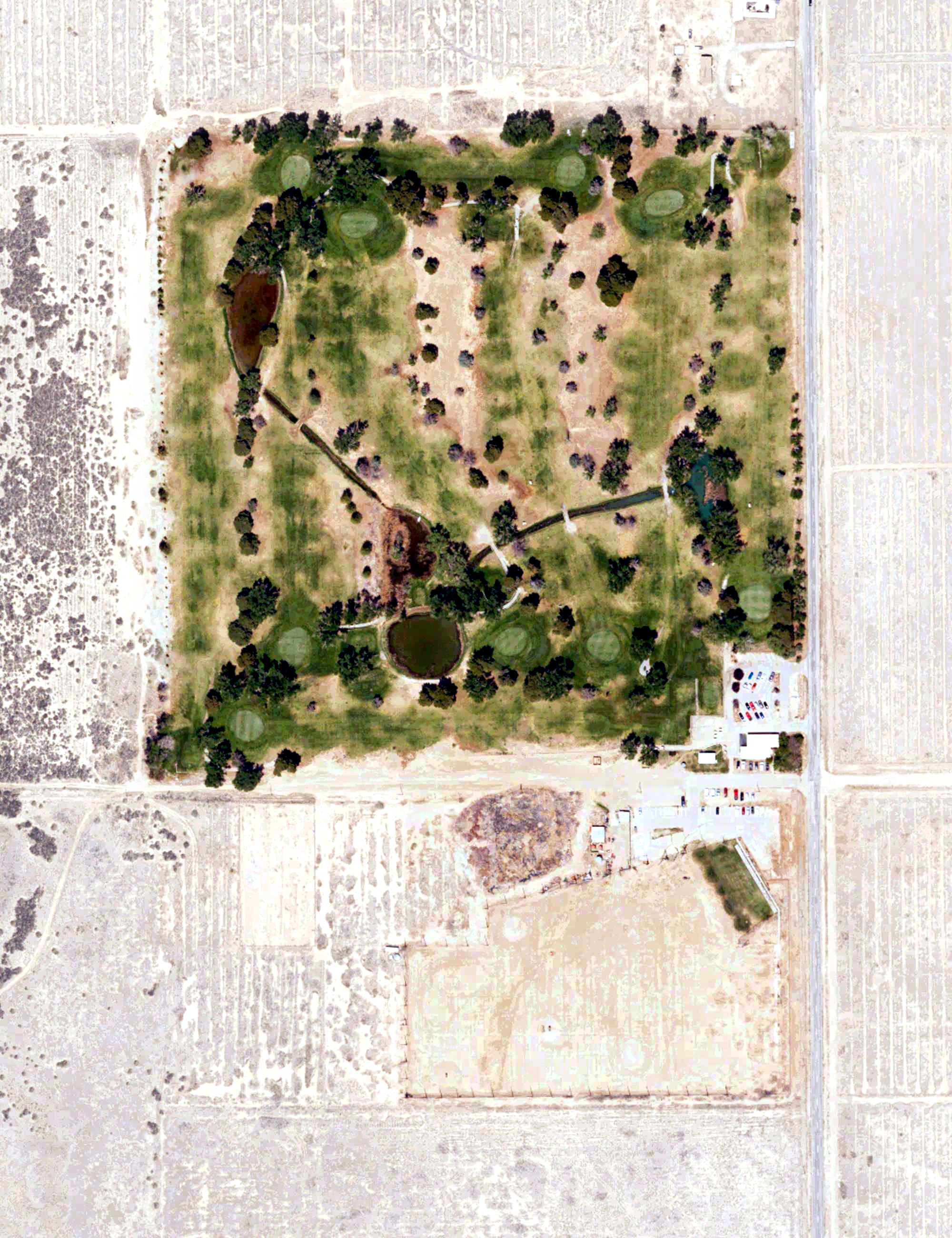 Aerial view of Rancho Sierra Golf Course, CA