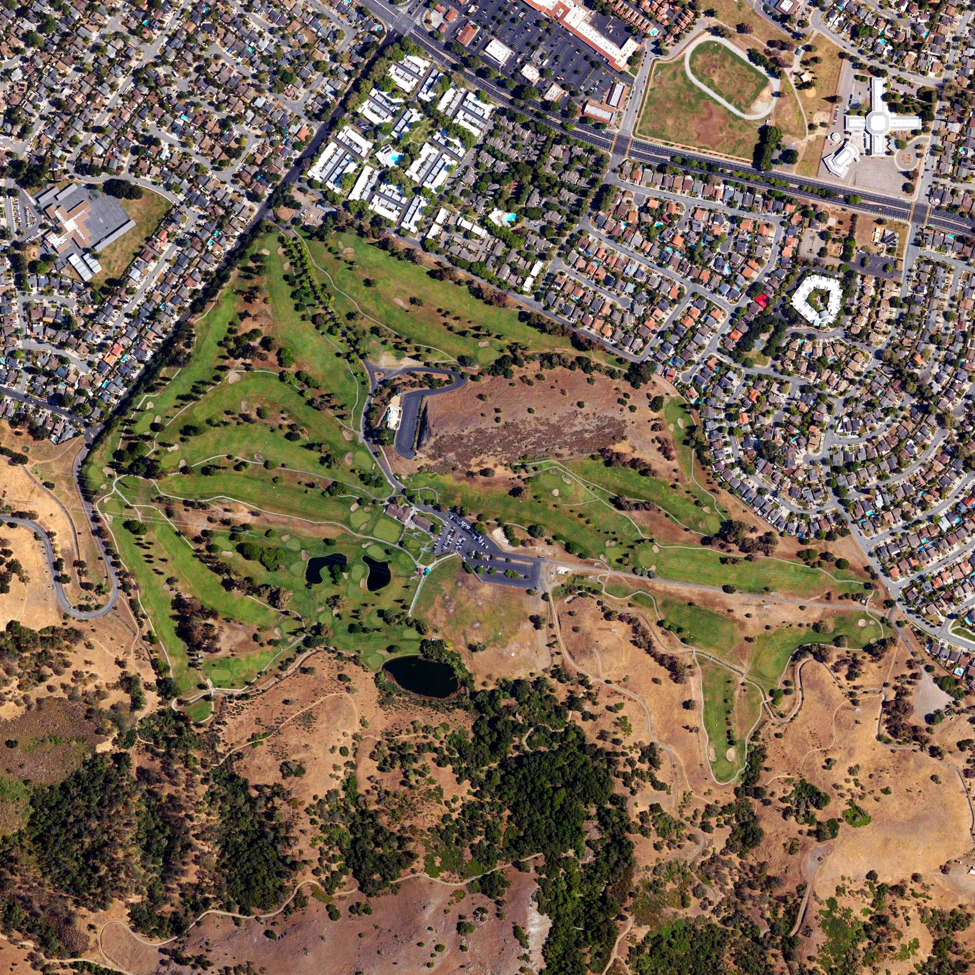 Aerial view of Santa Teresa Golf Club, CA