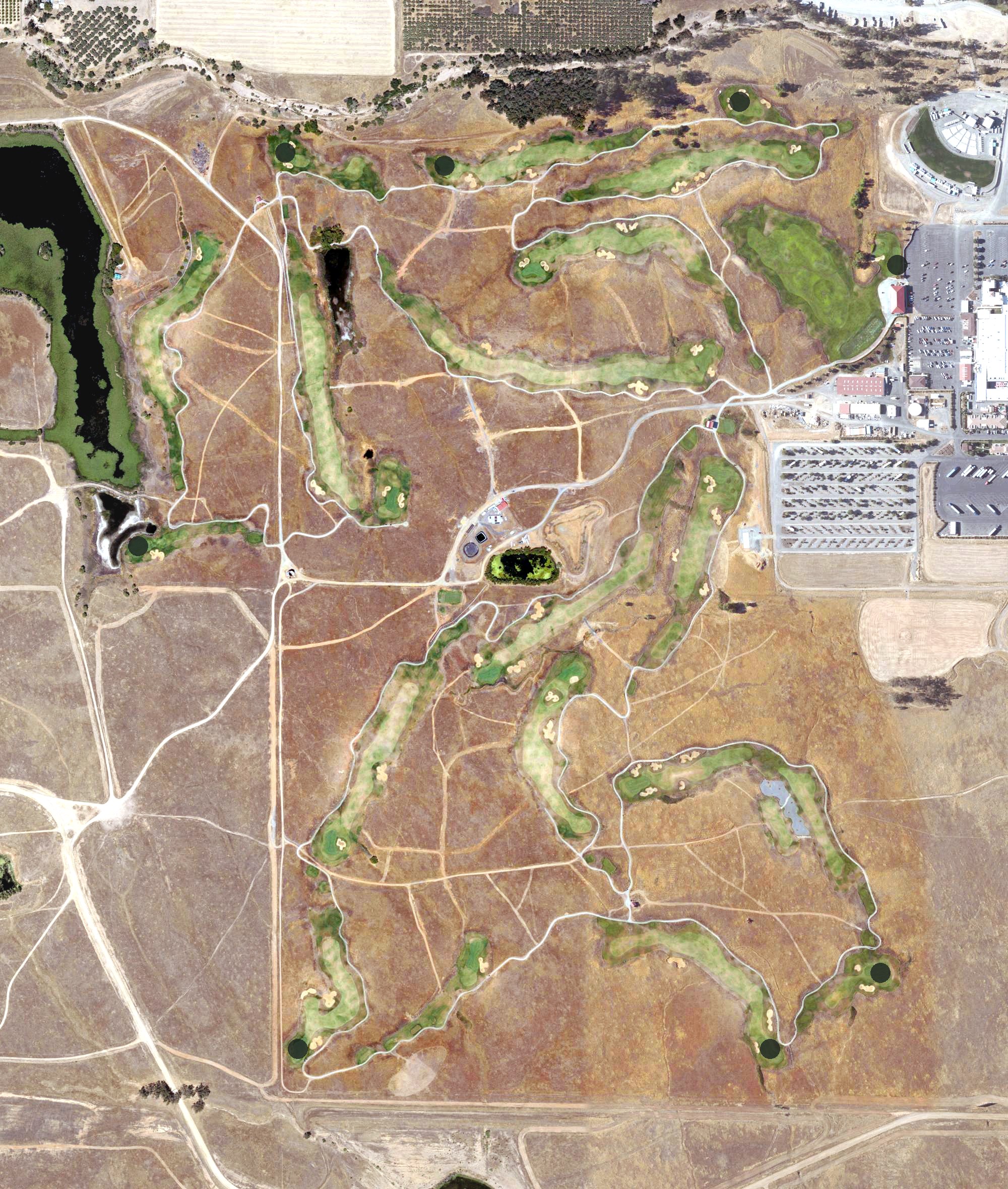 Aerial view of Sevillano Links, CA