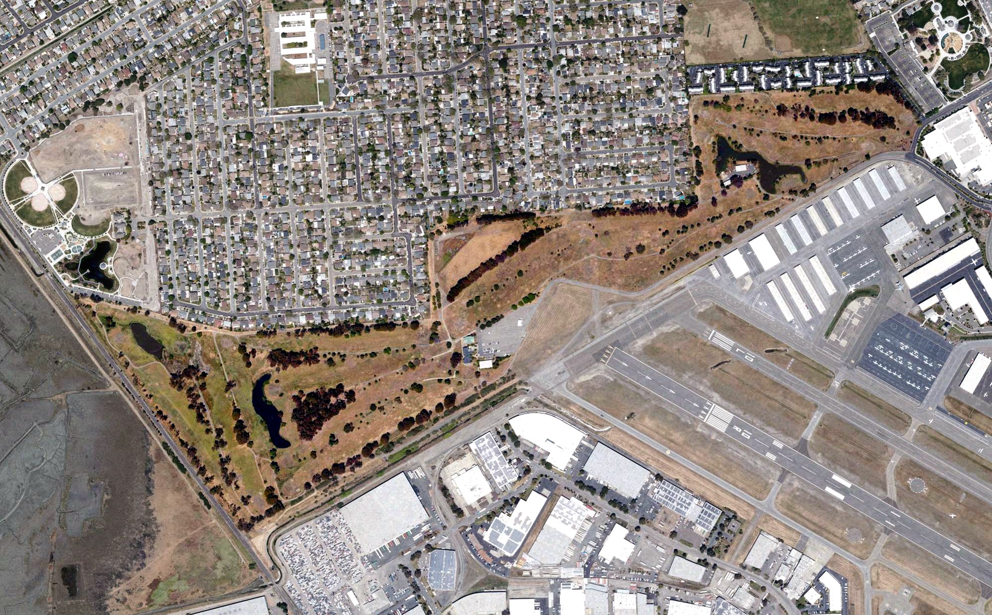 Aerial view of Skywest Golf Course, CA