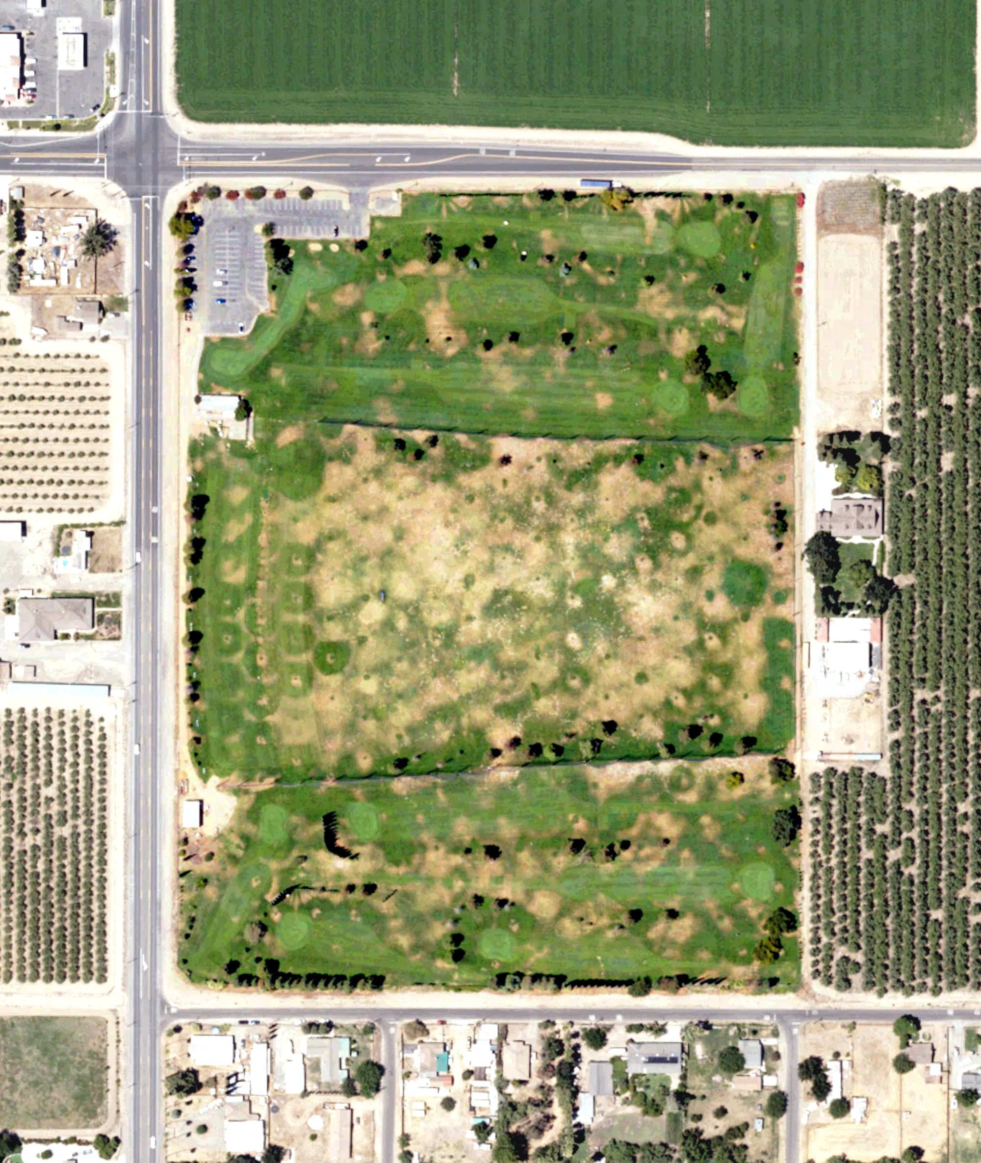 Aerial view of St. Stanislaus Golf Course, CA