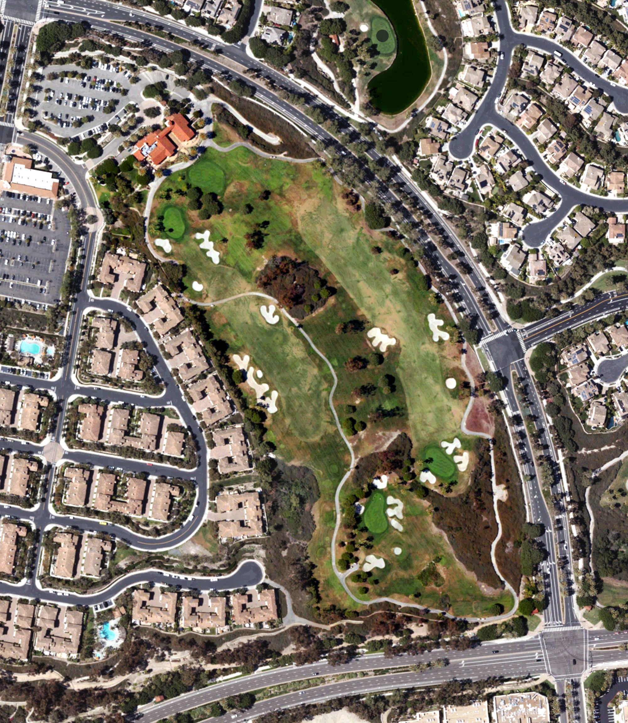 Aerial view of Talega Golf Club, CA