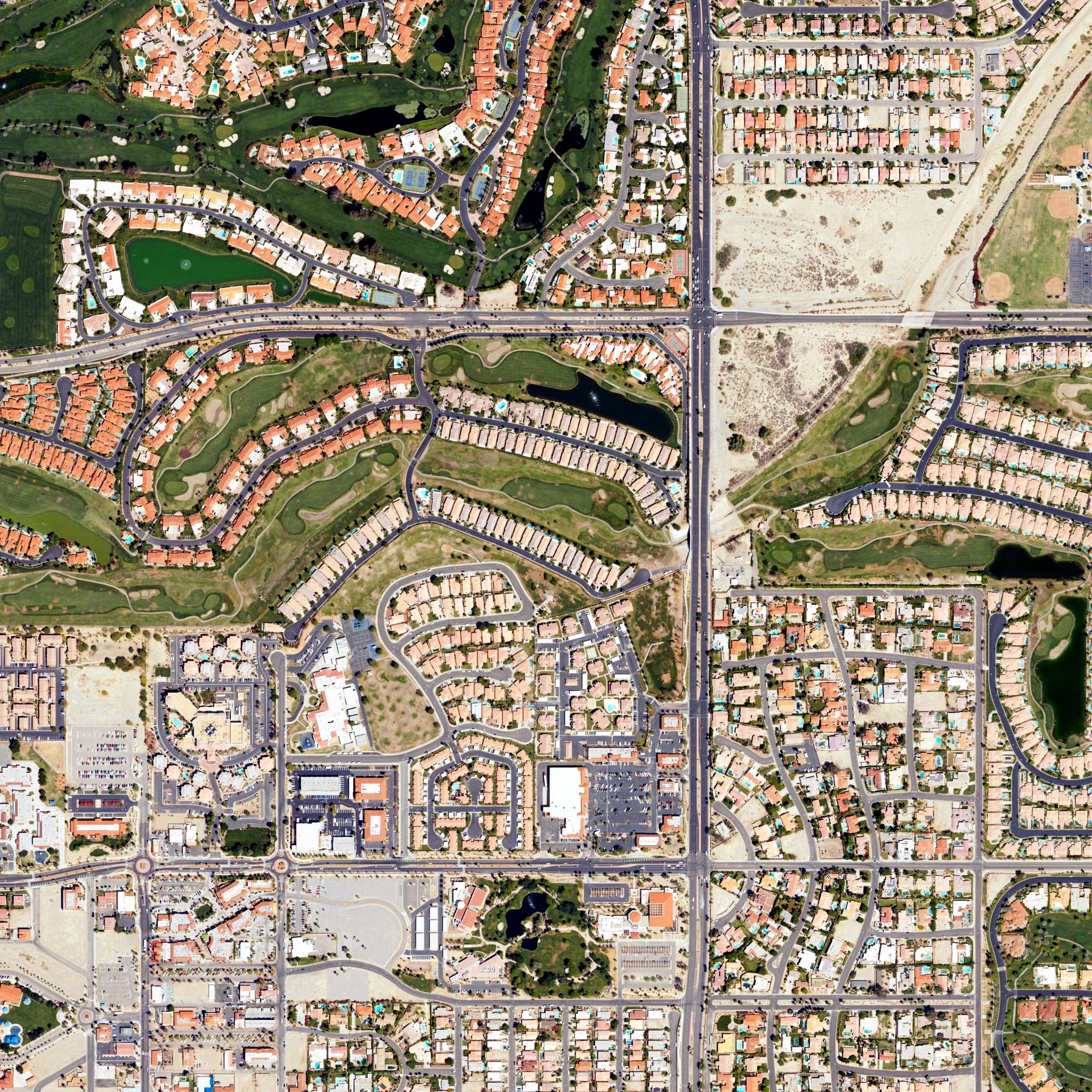 Aerial view of The Citrus Club at La Quinta Resort - Dunes Course, CA