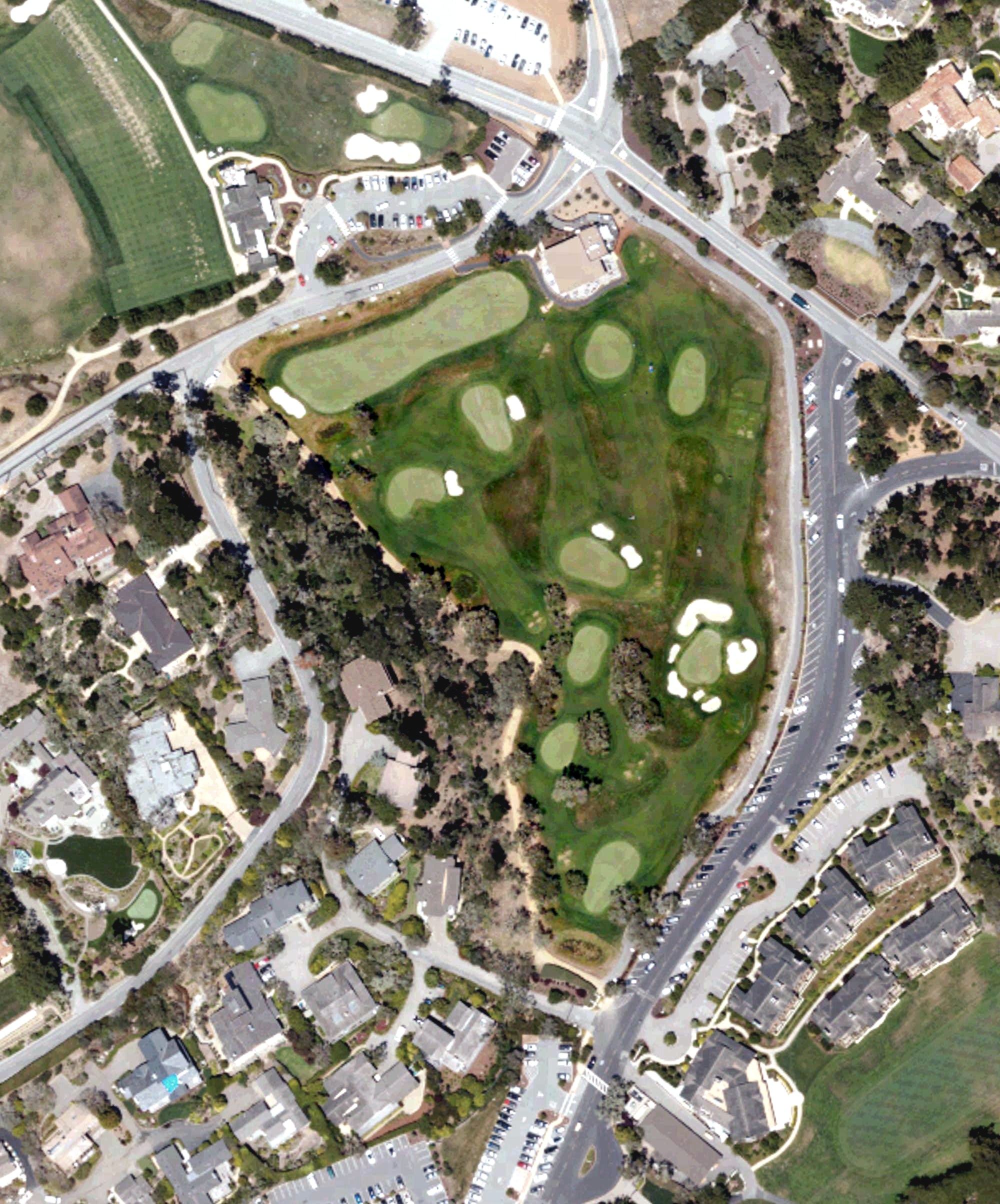 Aerial view of The Hay, CA