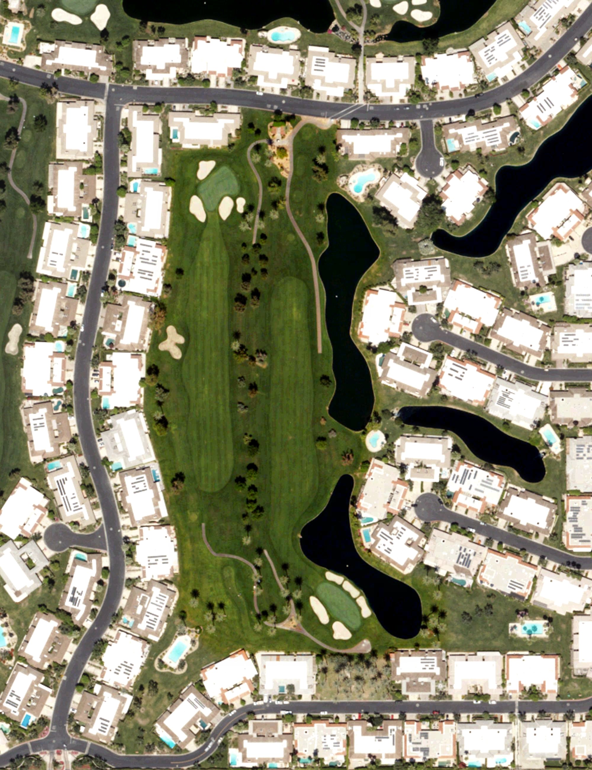 Aerial view of The Springs Country Club, CA