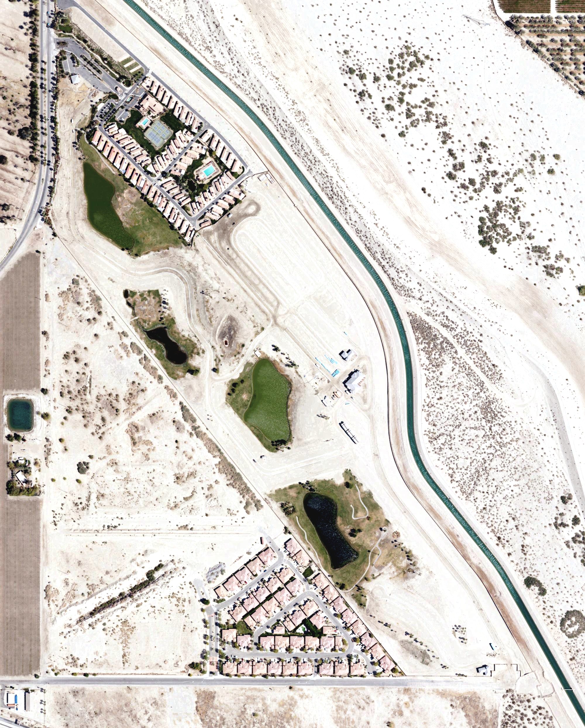 Aerial view of The Vineyards Golf Course, CA