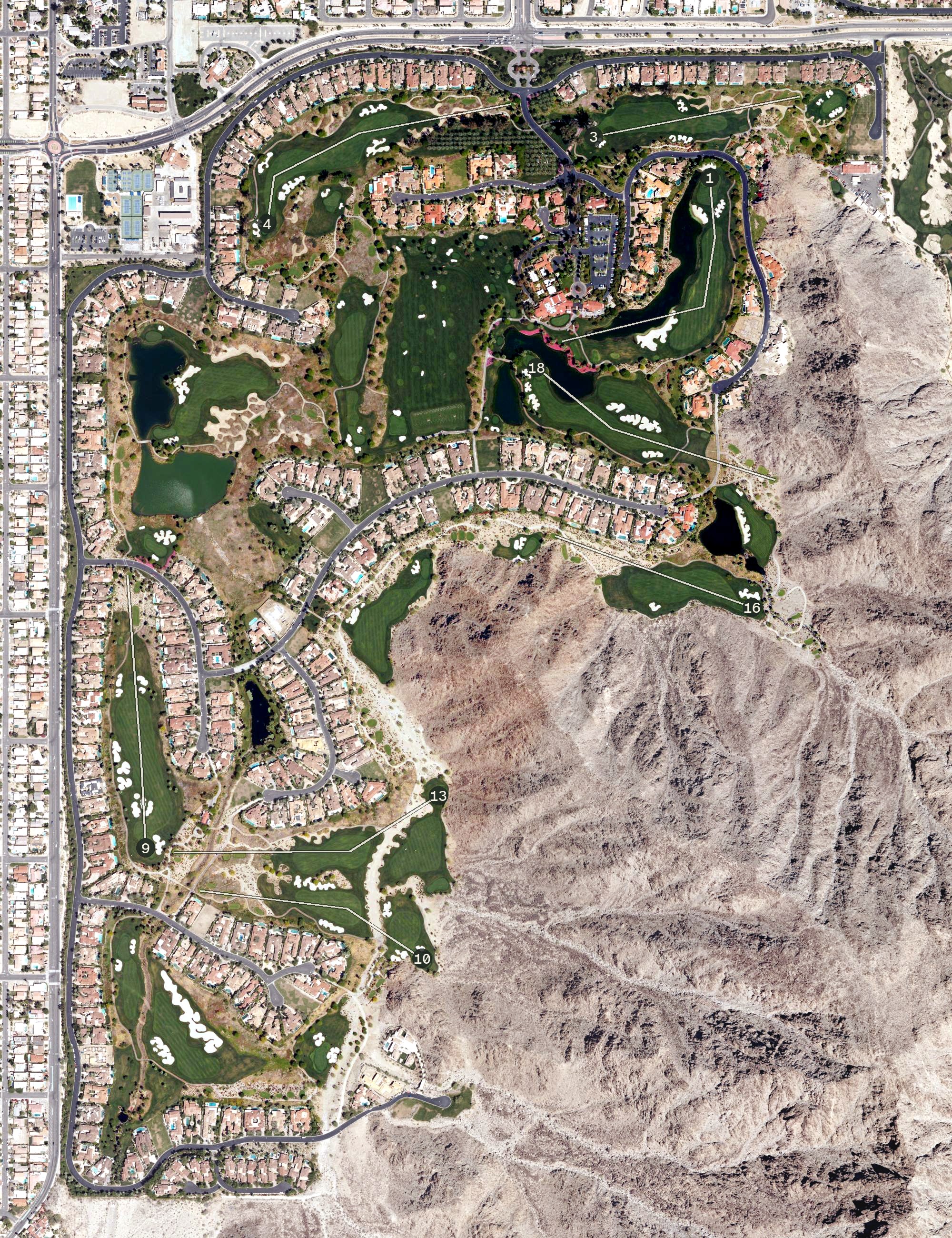 Aerial view of Tradition Golf Club, CA