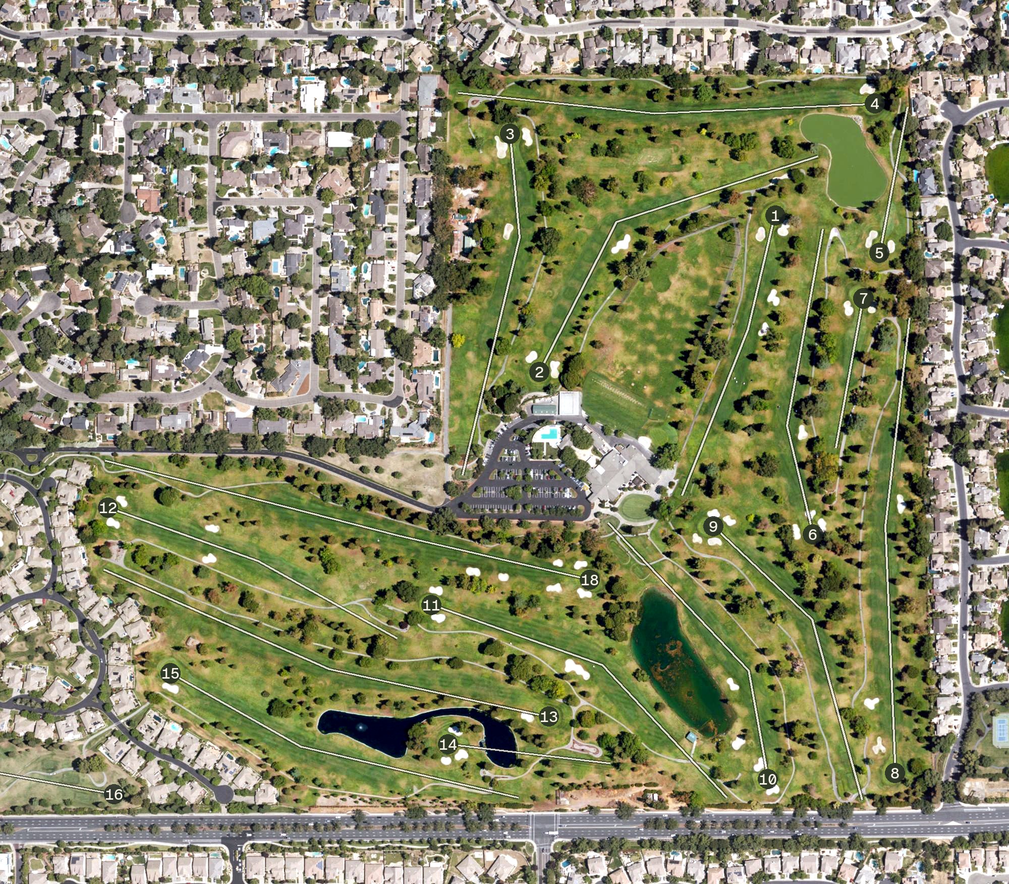 Aerial view of Valley Hi Country Club!, CA