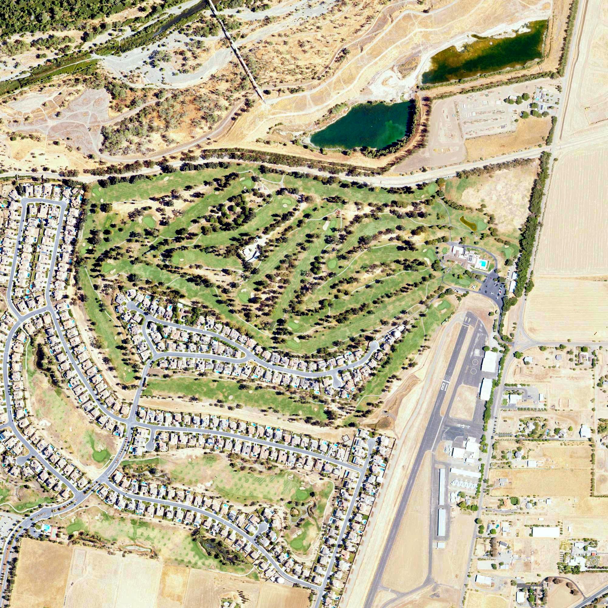 Aerial view of Wild Wings Golf Club, CA