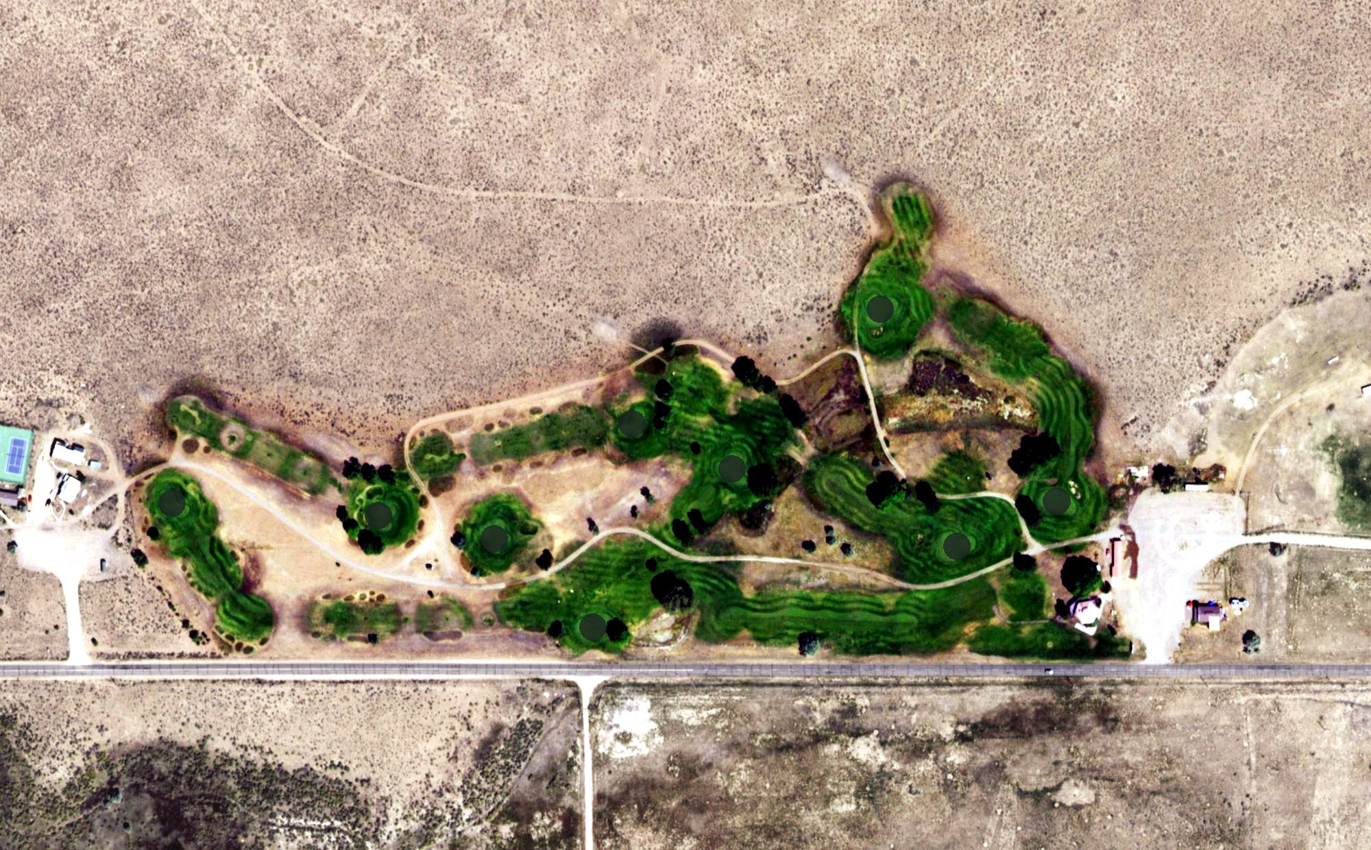 Aerial view of Baca Grande Golf Club, CO