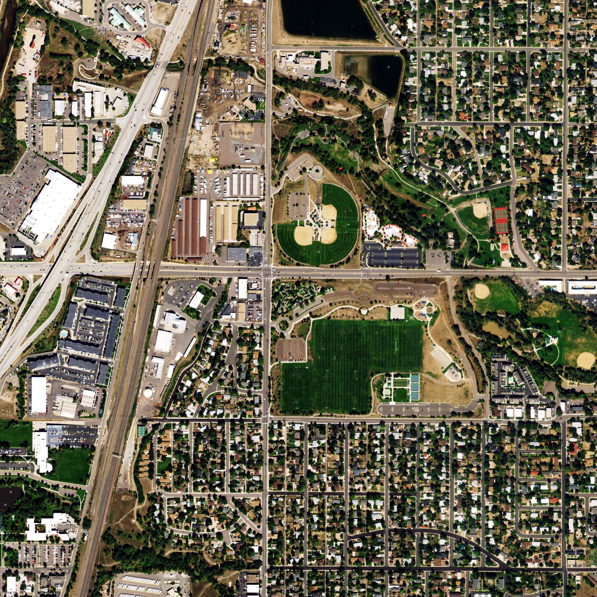 Aerial view of Colorado Journey Mini Golf, CO