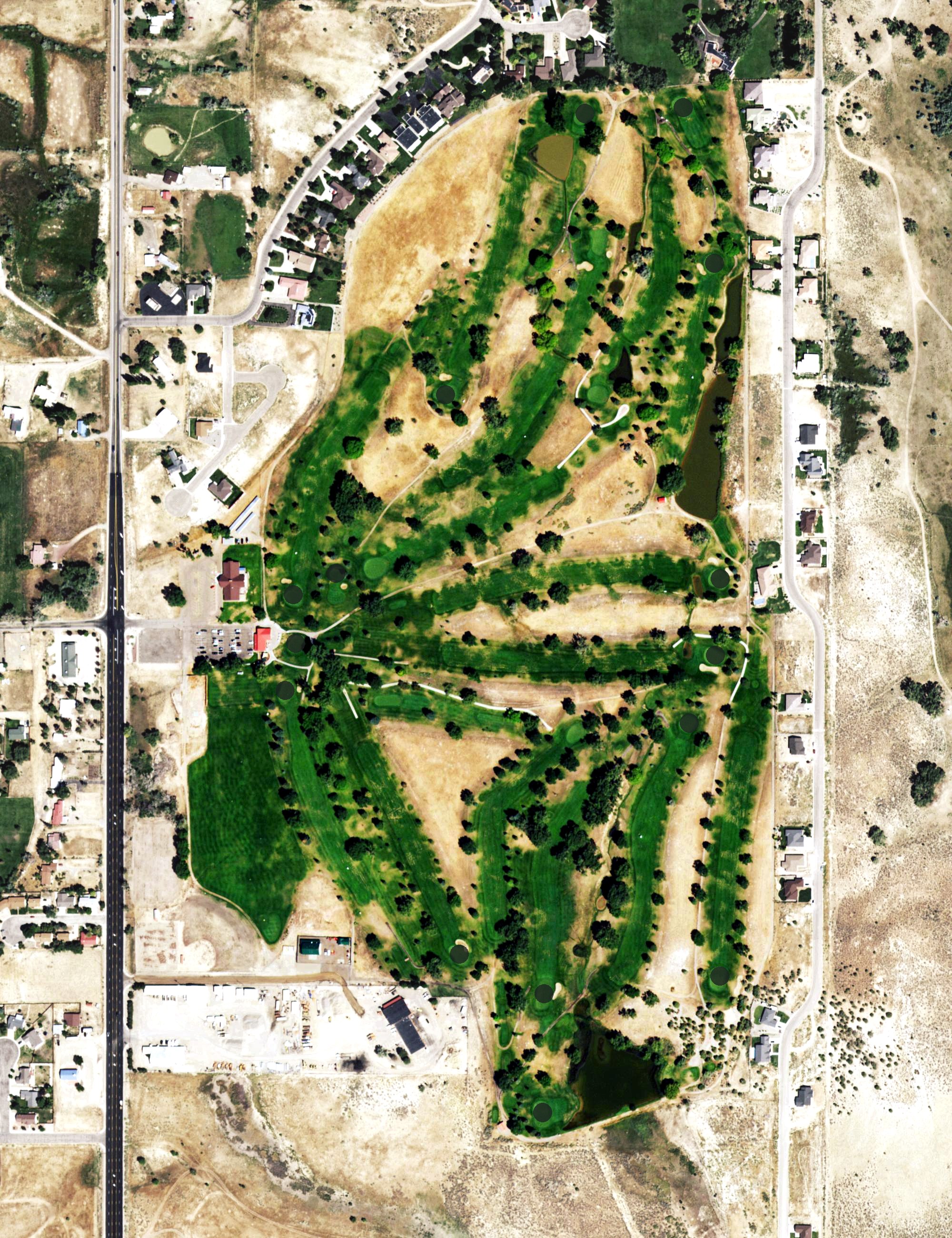 Aerial view of Conquistador Golf Course, CO