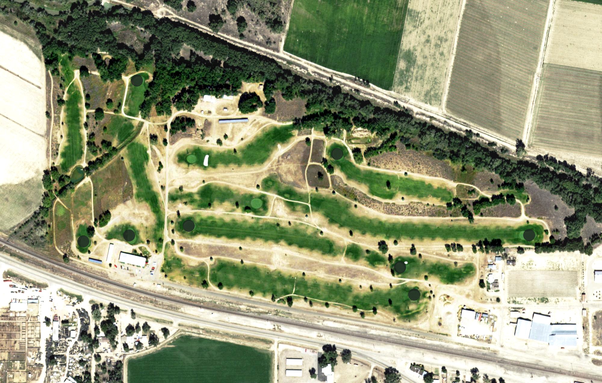 Aerial view of Cottonwood Links, CO