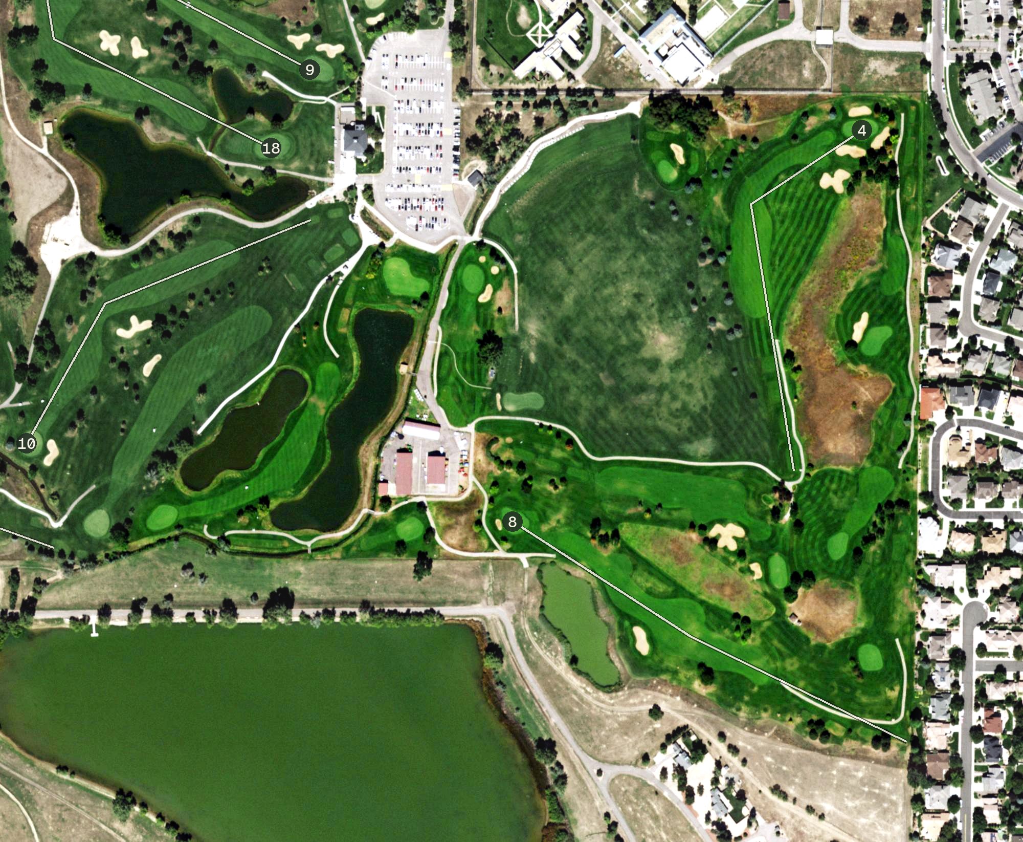 Aerial view of Foothills Executive, CO