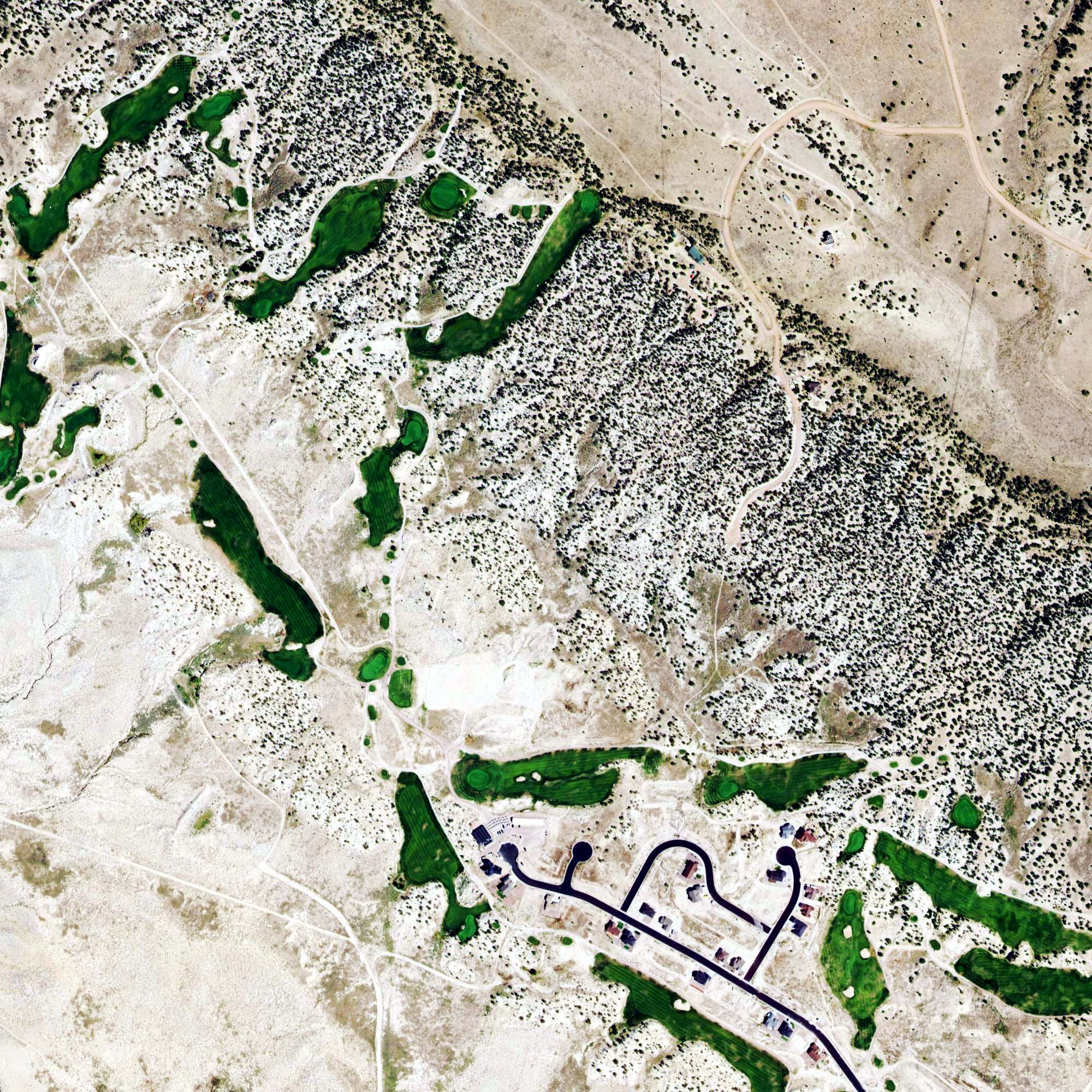 Aerial view of Four Mile Ranch Golf Club, CO