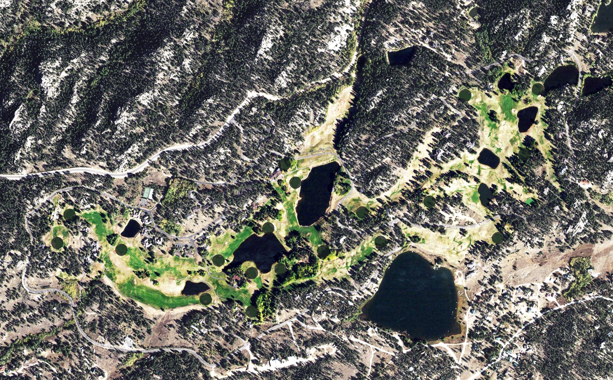 Aerial view of Golf Club at Fox Acres, CO