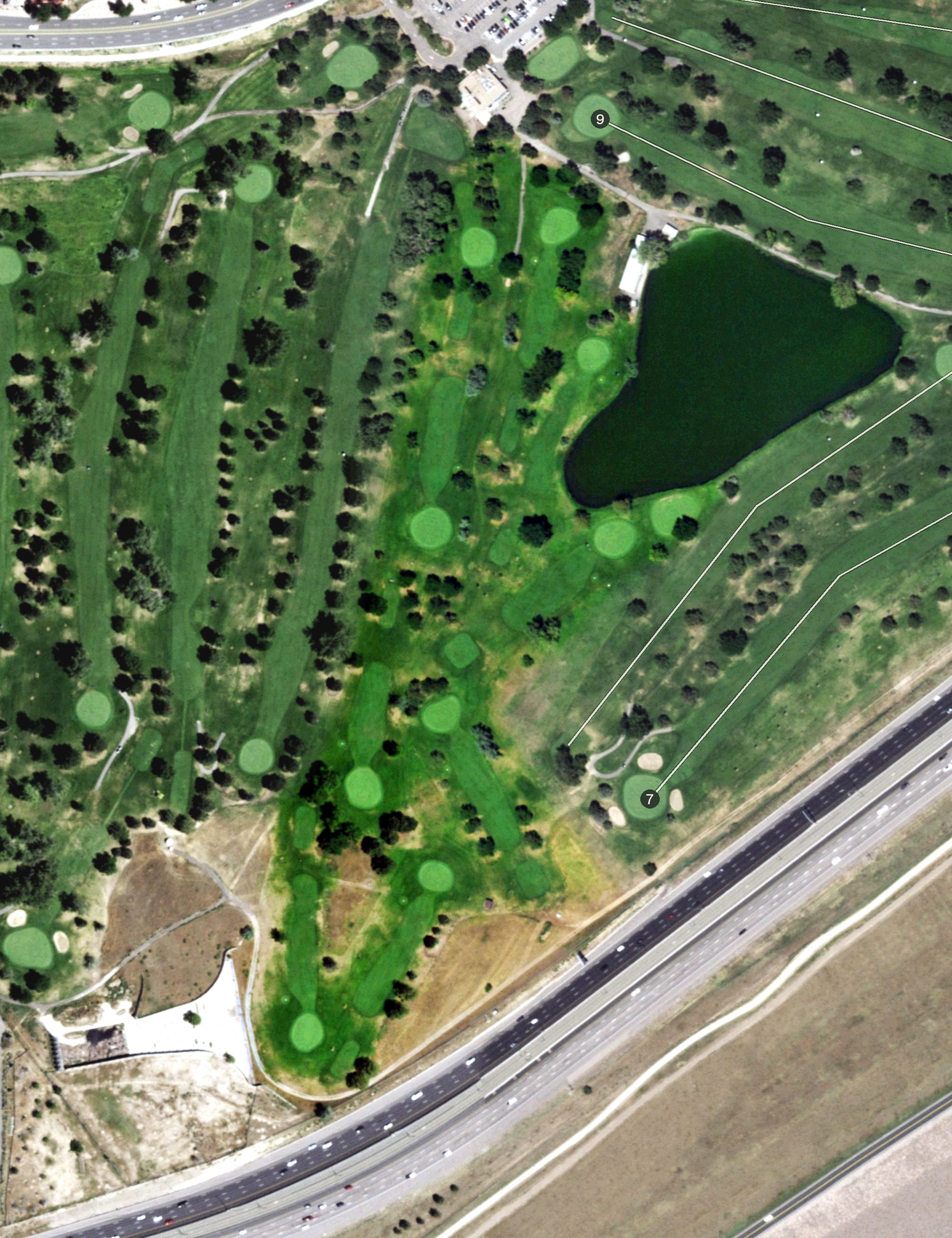 Aerial view of Kennedy 9-Hole Par-3 Course, CO
