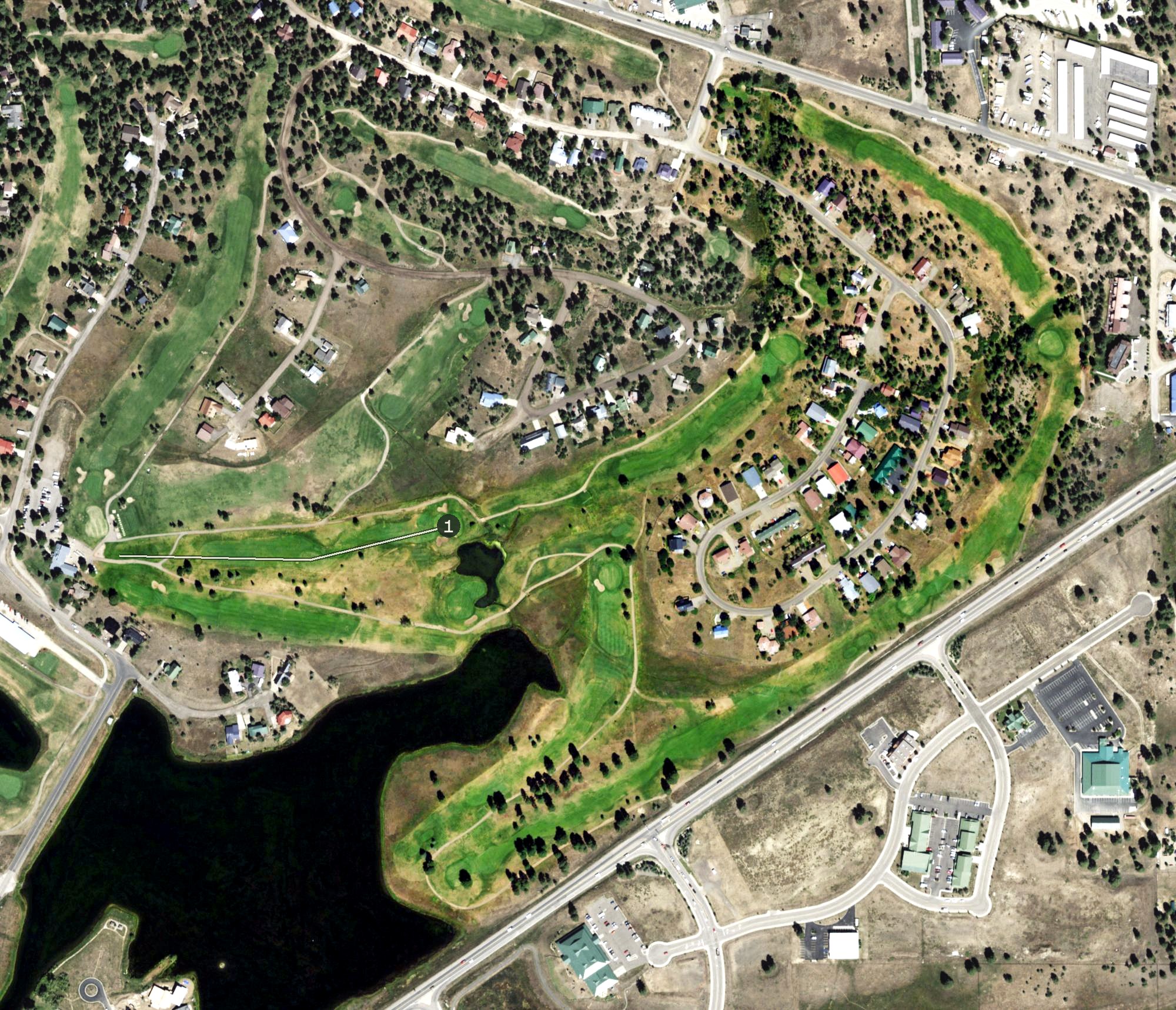 Aerial view of Pinon, CO