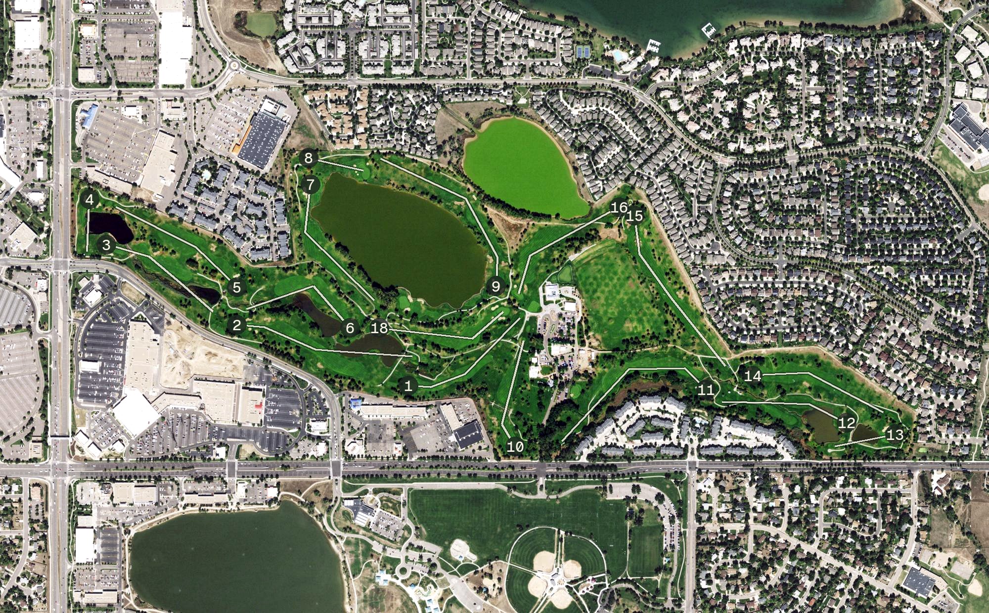 Aerial view of Racoon Creek, CO