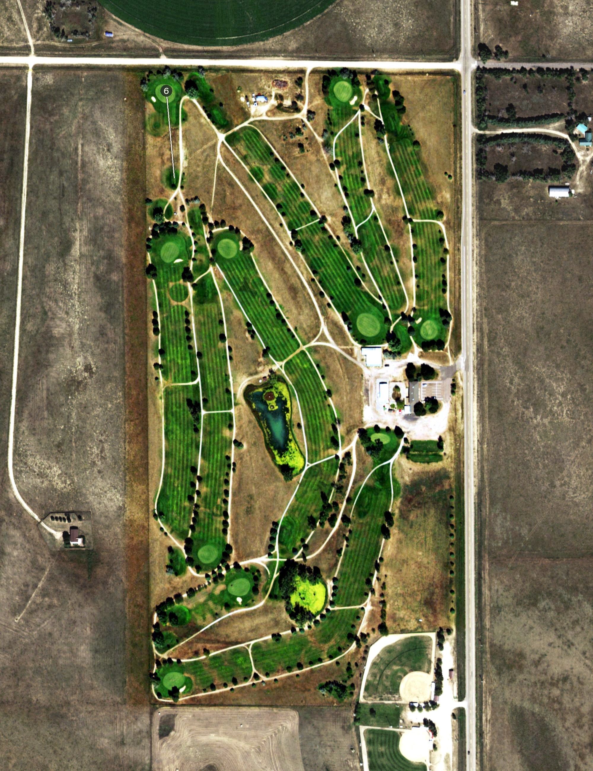 Aerial view of Tamarack Golf Course, CO