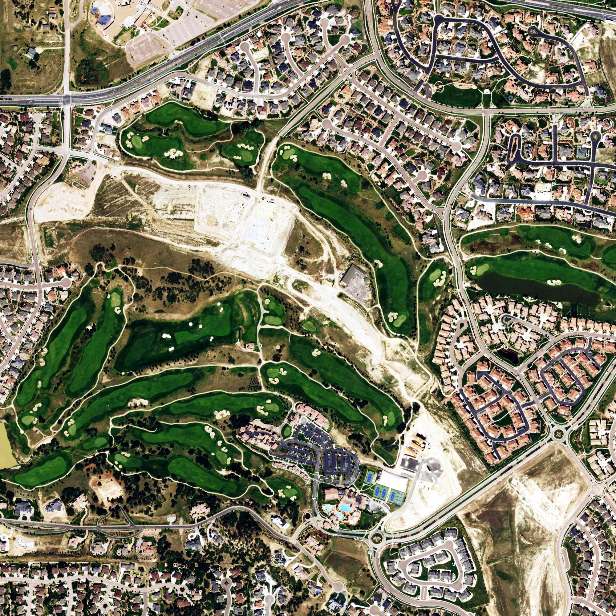 Aerial view of The Club at Flying Horse, CO